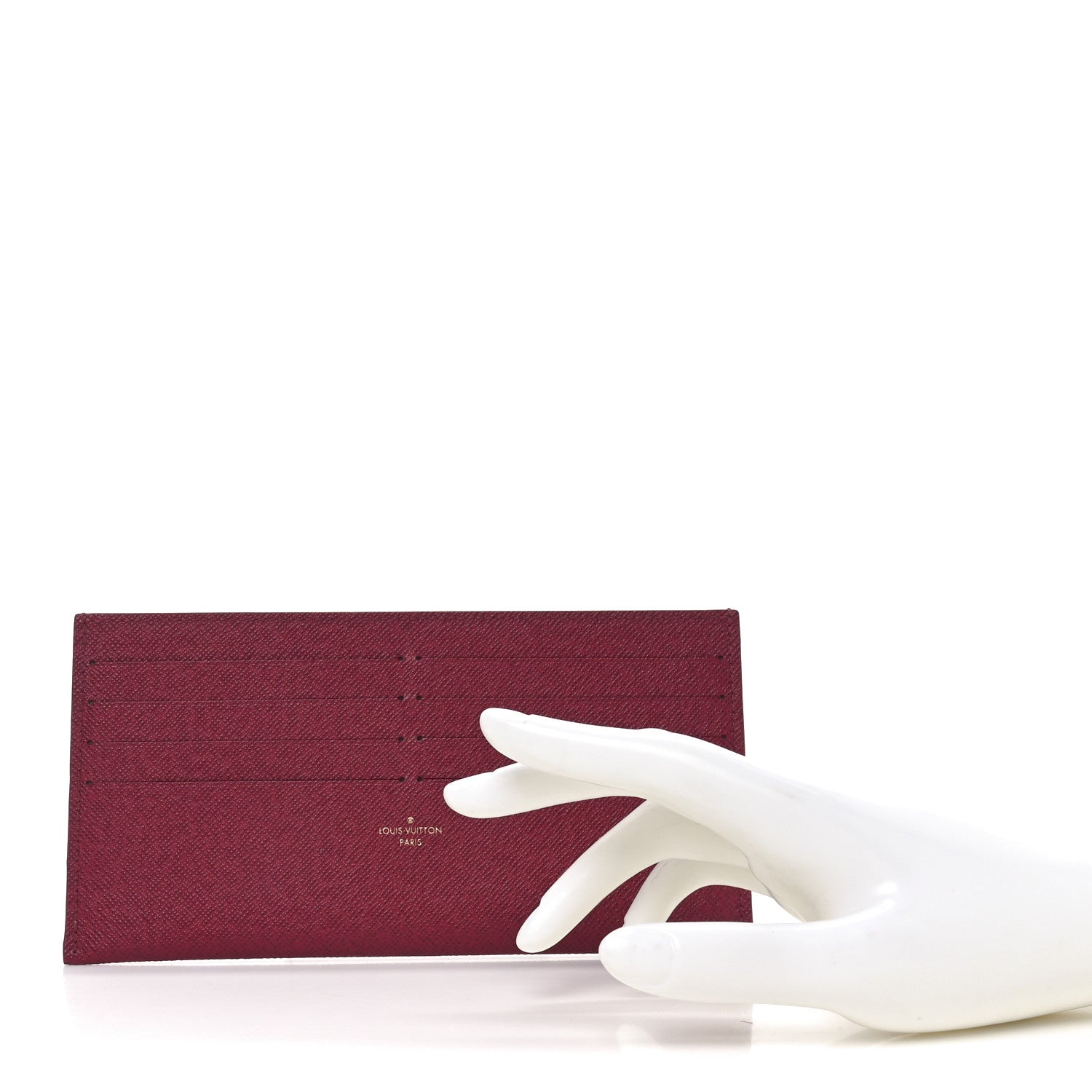 Calfskin Felicie Card Holder Insert Fuchsia