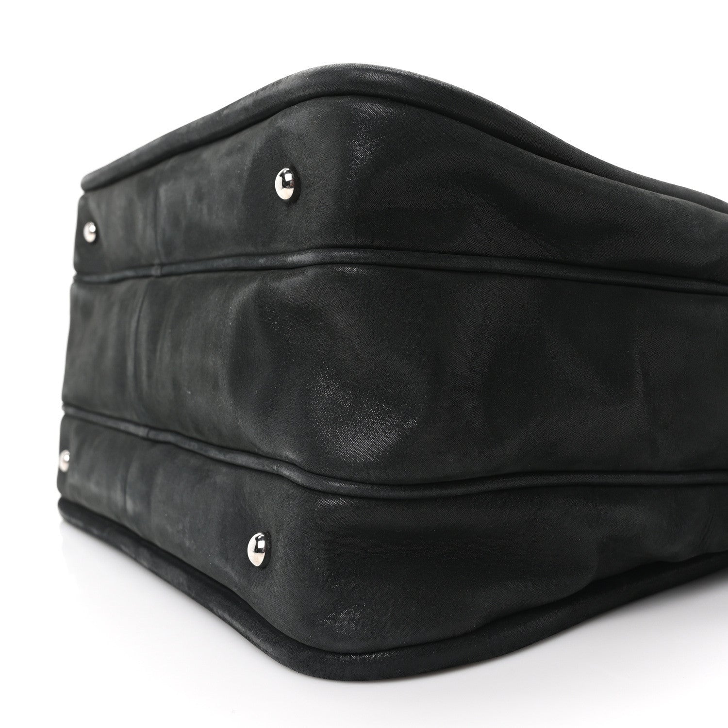 Iridescent Calfskin Quilted Relax CC Camera Case Black