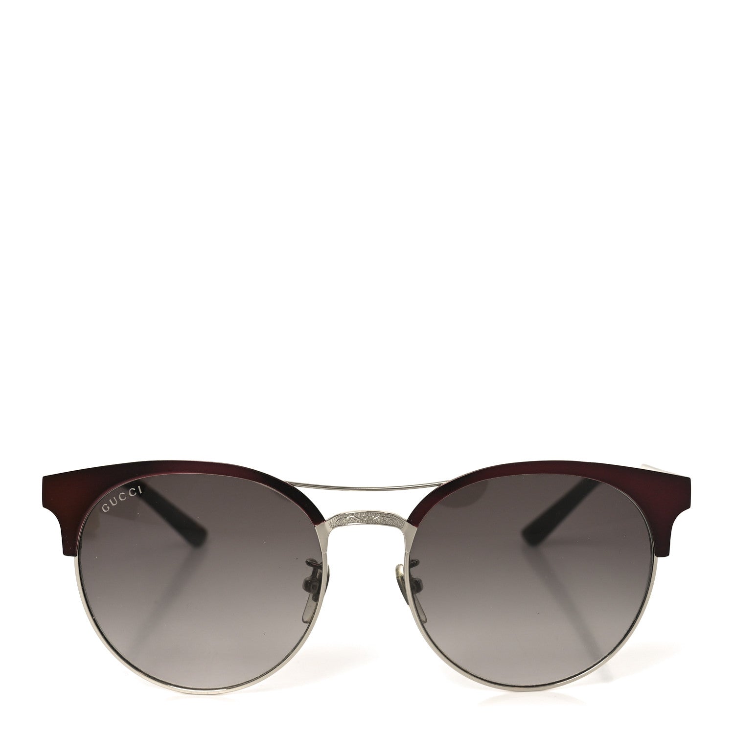 Round Metal GG0075SK Sunglasses Red Gold