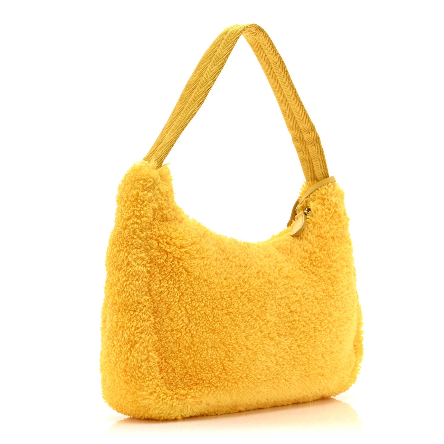 Terry Cloth Mini Re-Edition 2000 Bag Giallo Black