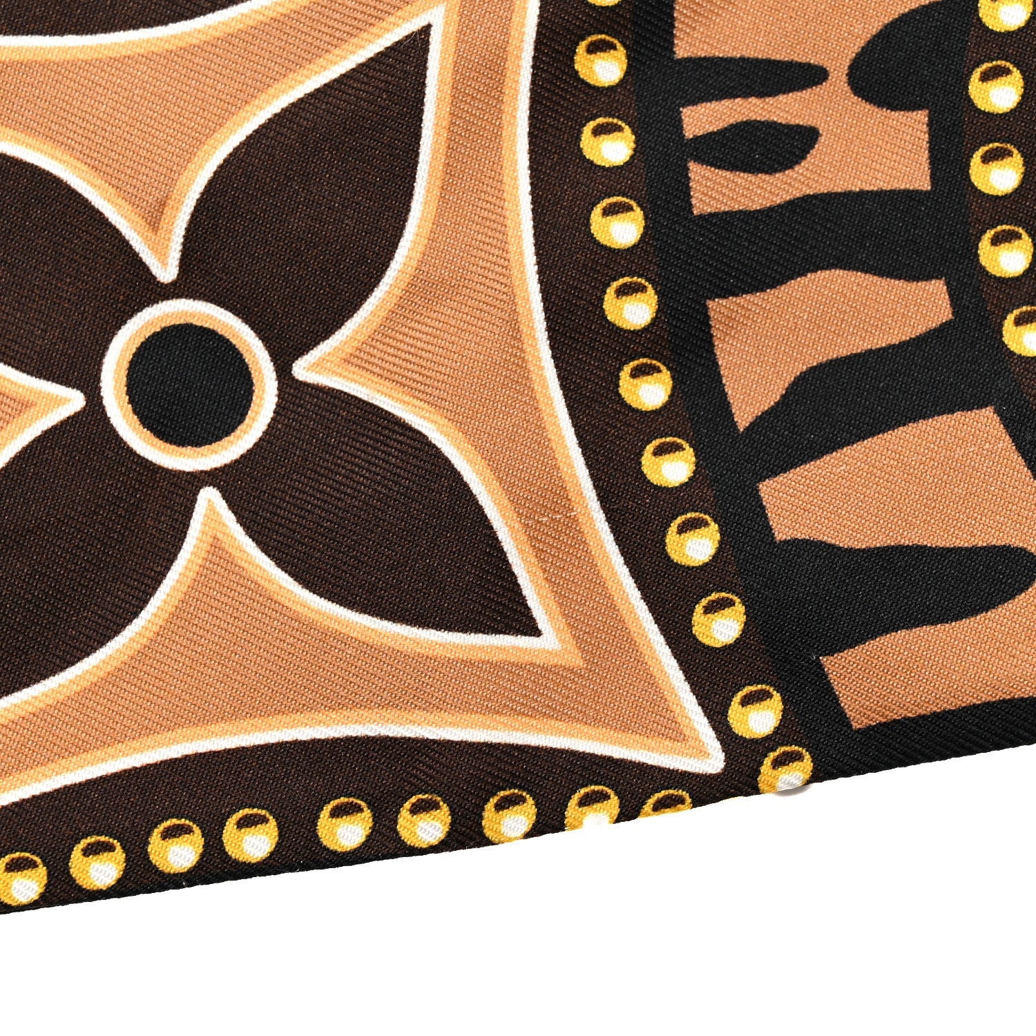 Silk Monogram LV World Bandeau Brown