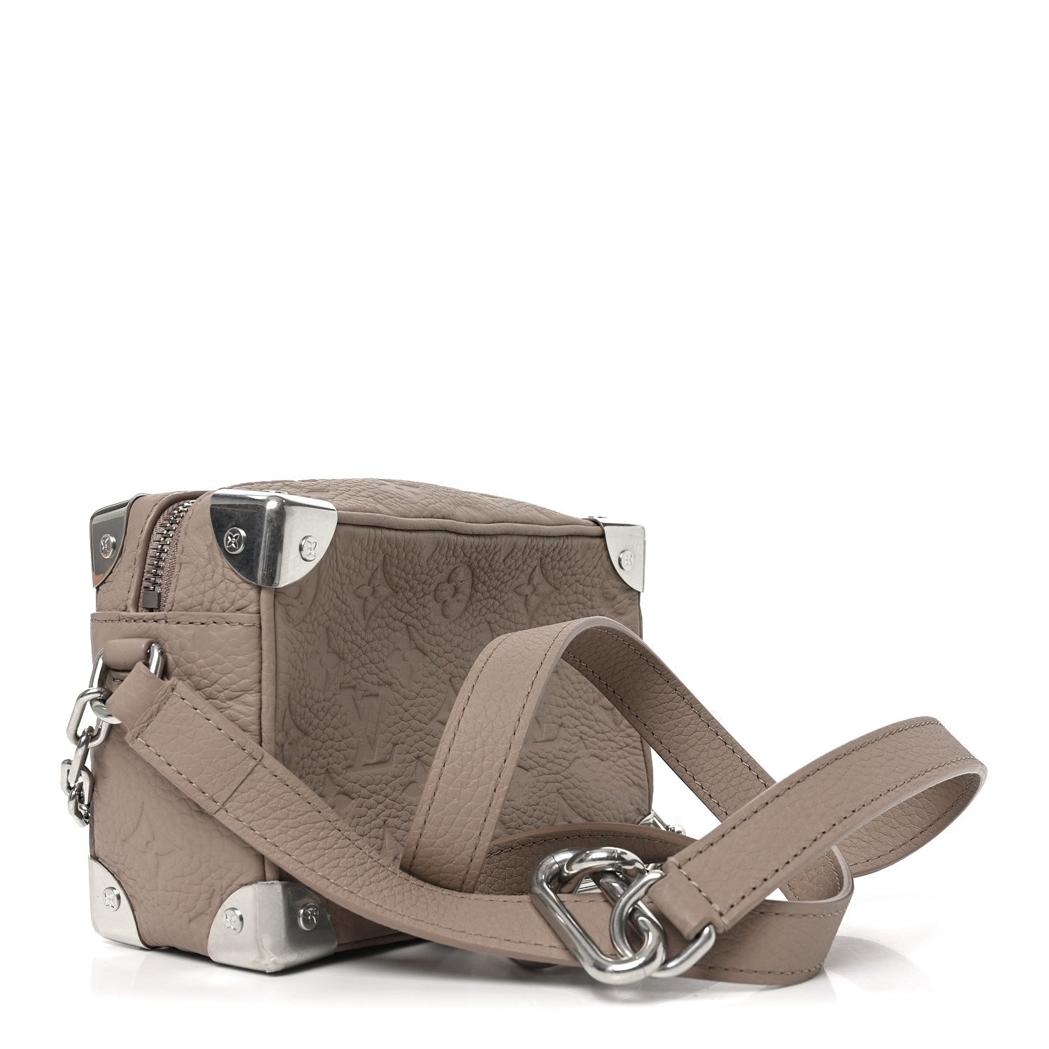 Taurillon Monogram Mini Soft Trunk Riverstone