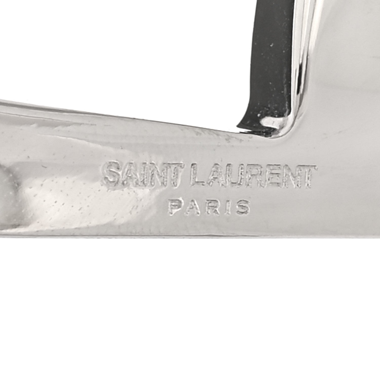 Brass Monogram Cuff Bracelet Palladium