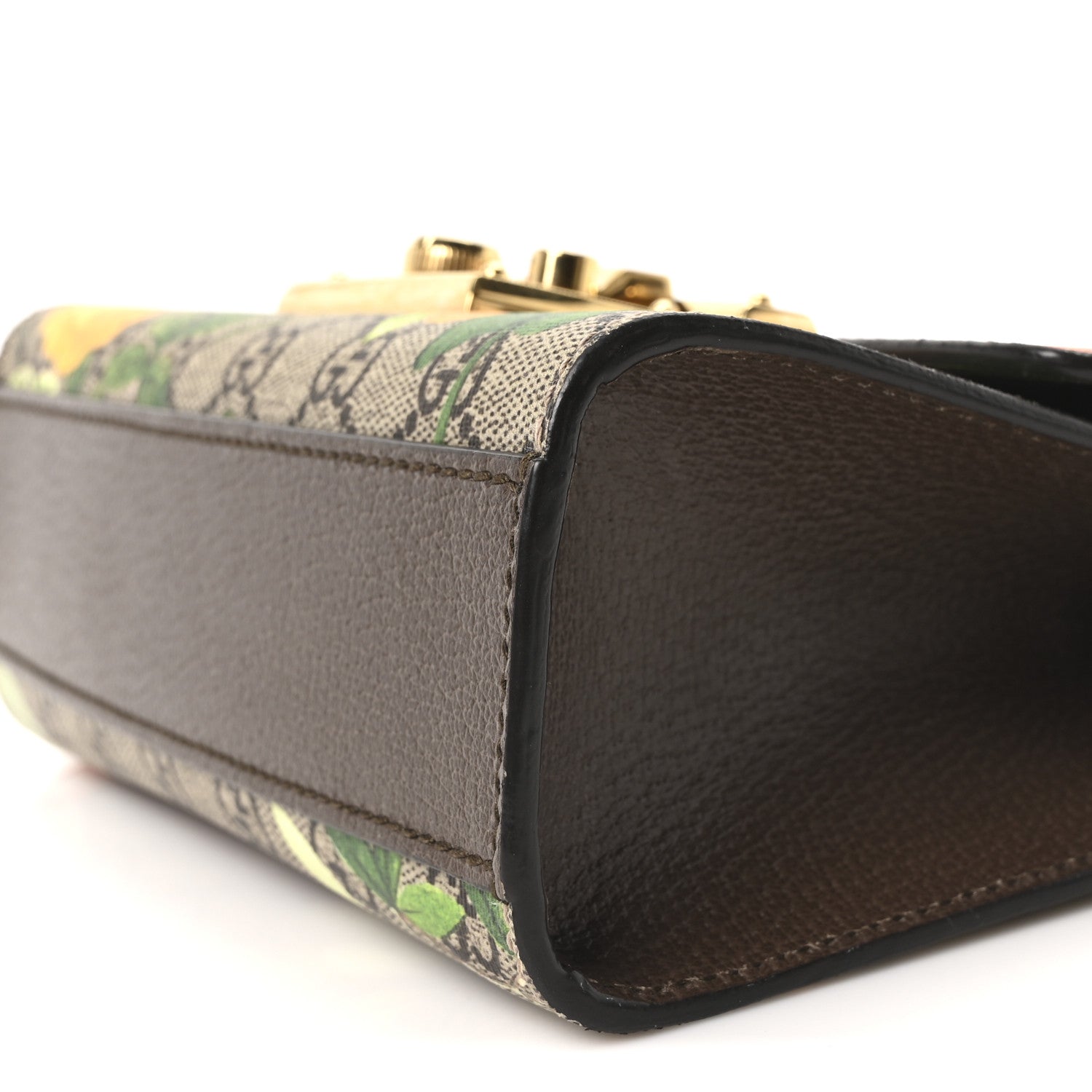 GG Supreme Monogram Tian Small Padlock Shoulder Bag Beige Multicolor New Acero