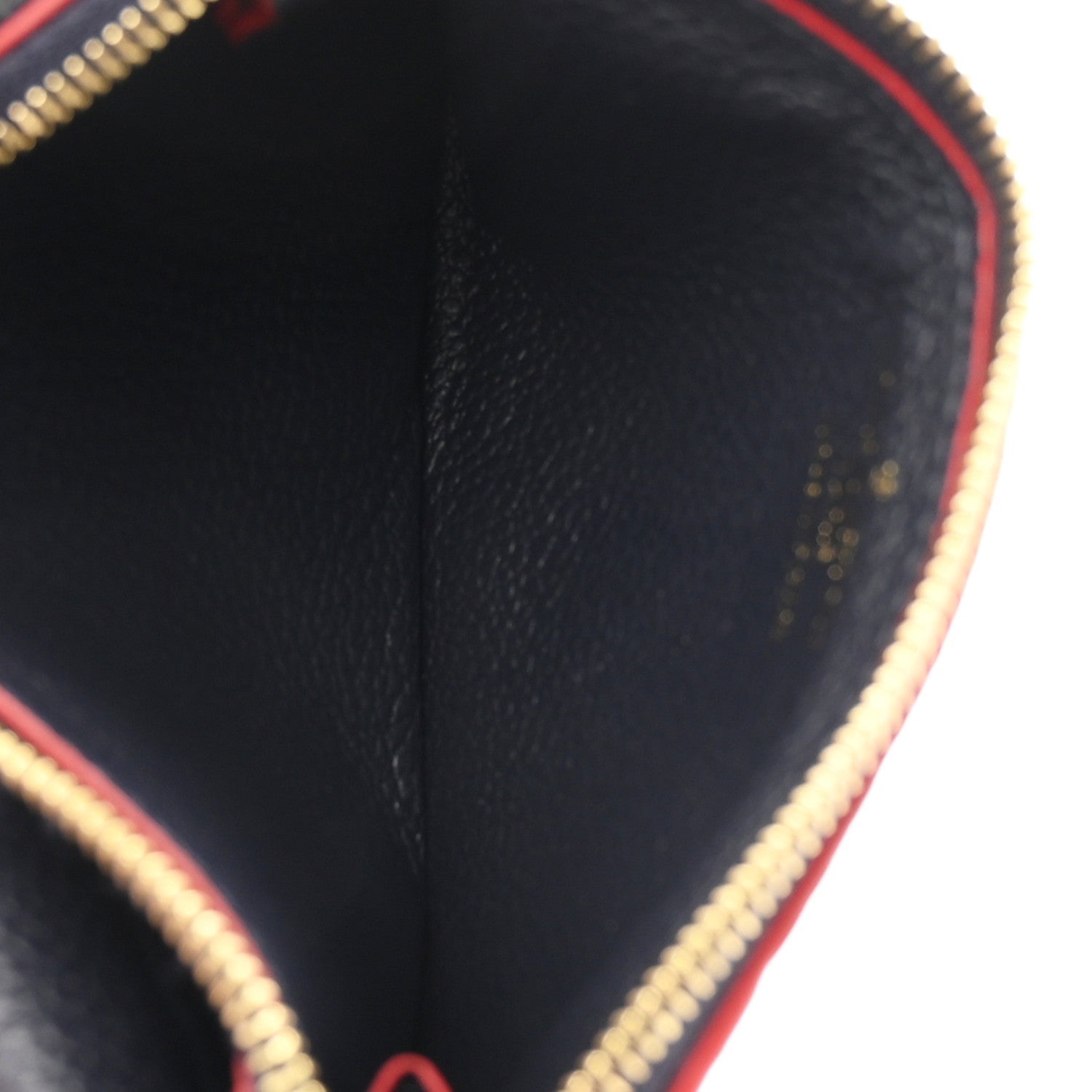 Empreinte Recto Verso Card Holder Marine Rouge