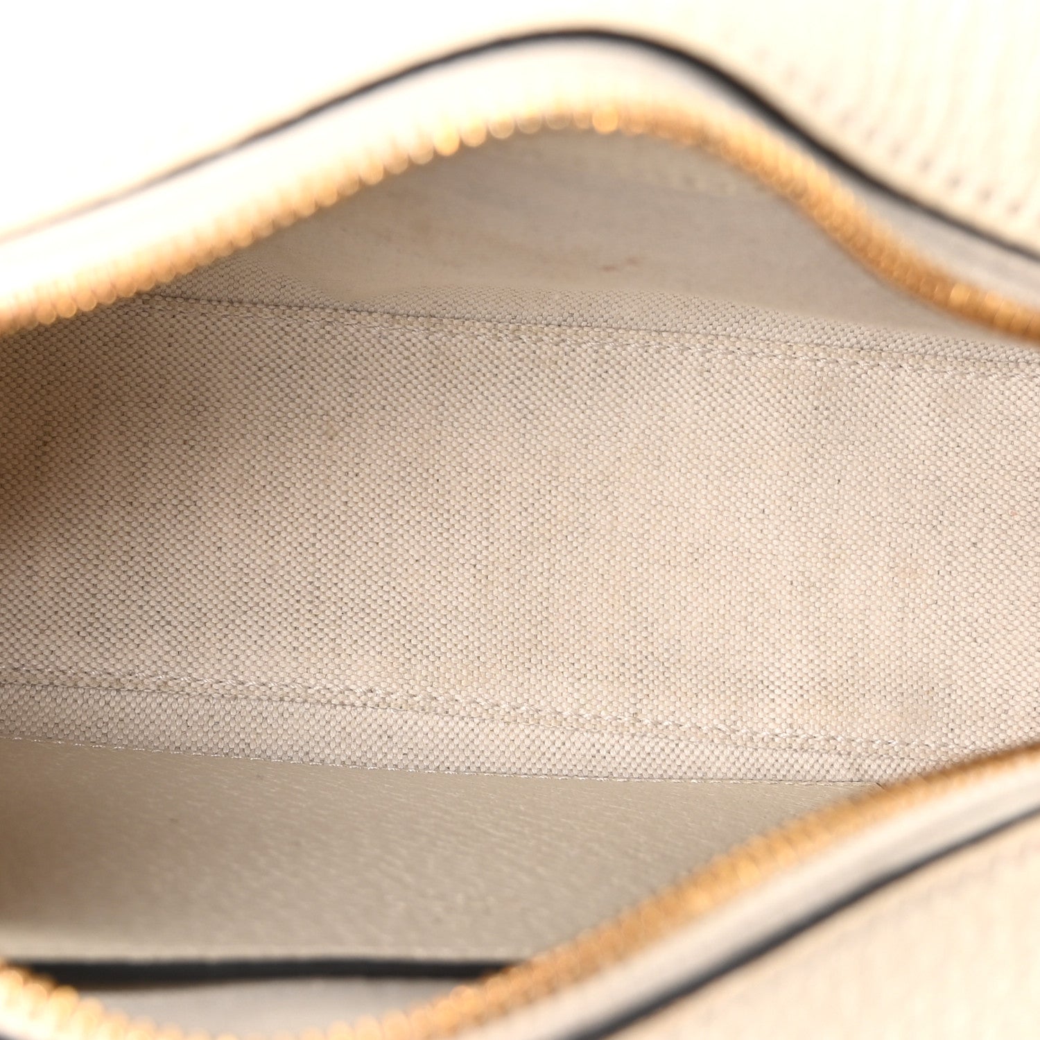GG Supreme Monogram Textured Calfskin Web Small Ophidia Camera Bag Beige Ebony Mystic White