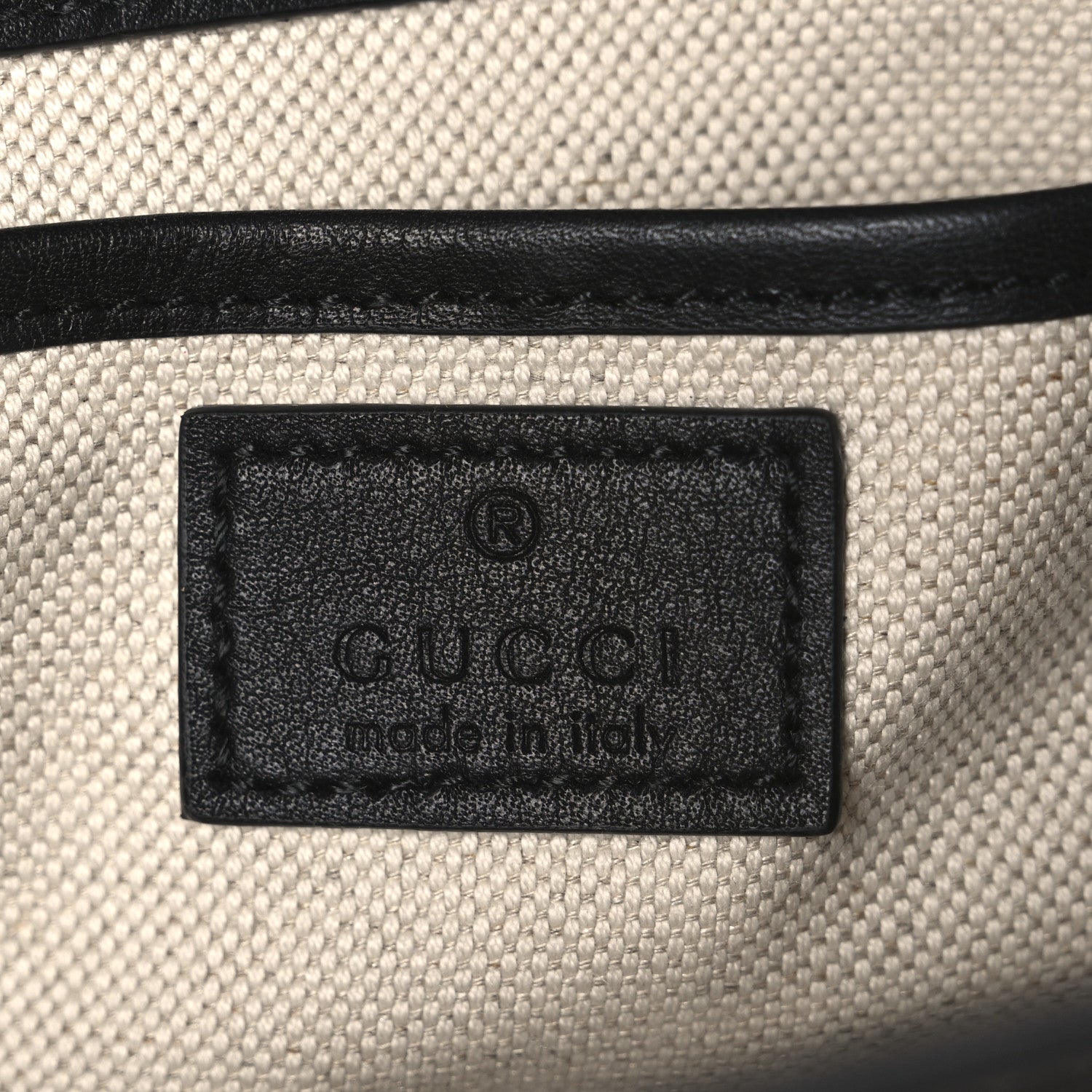 GG Supreme Monogram Horsebit 1955 Small Soft Top Handle Shoulder Bag Beige Black