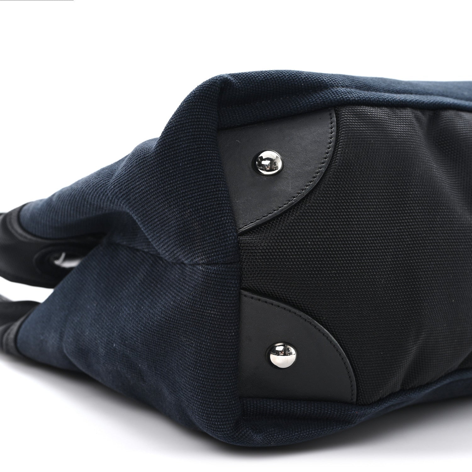 Lambskin Canvas CC Shopping Tote Black