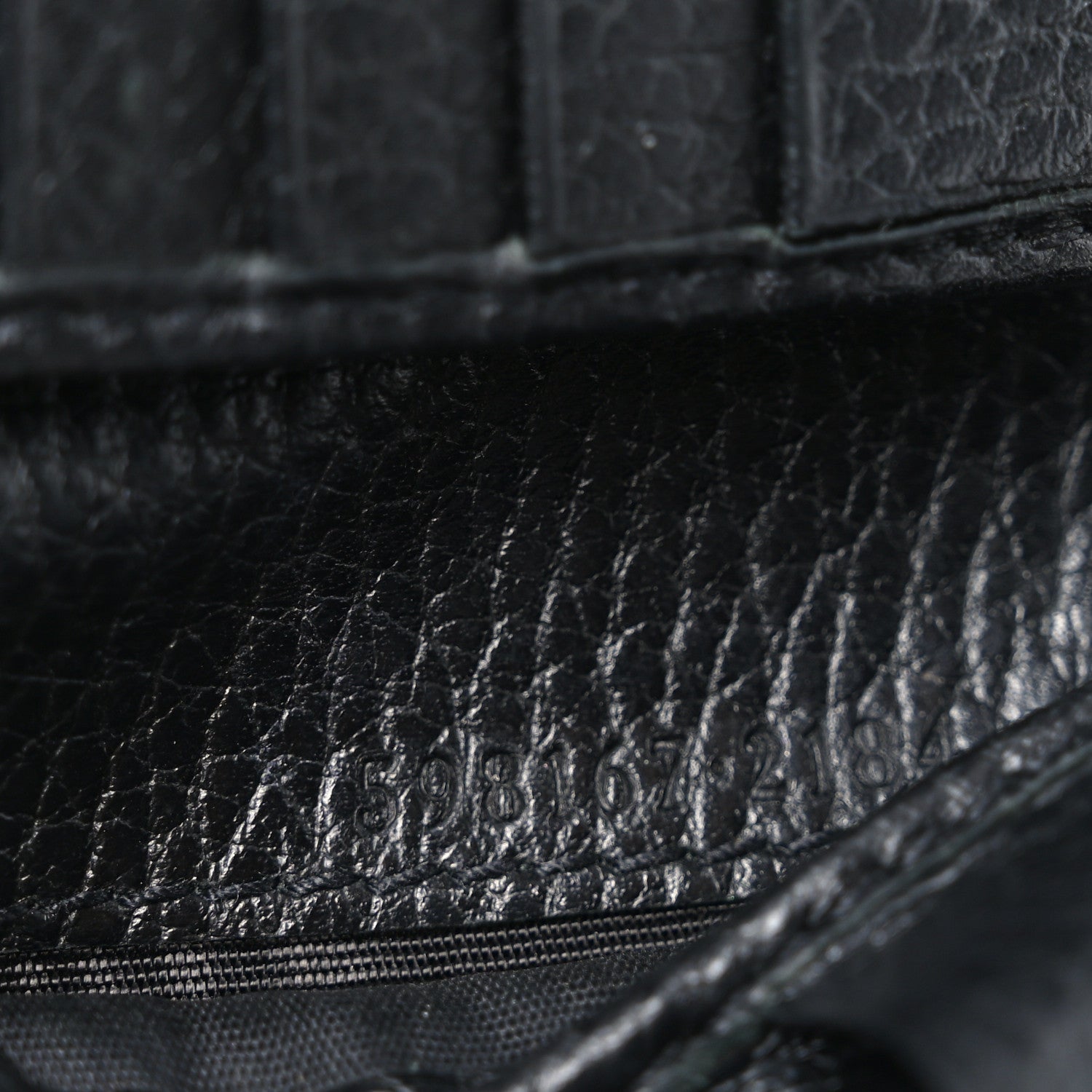 Dollar Calfskin Interlocking G French Wallet Black