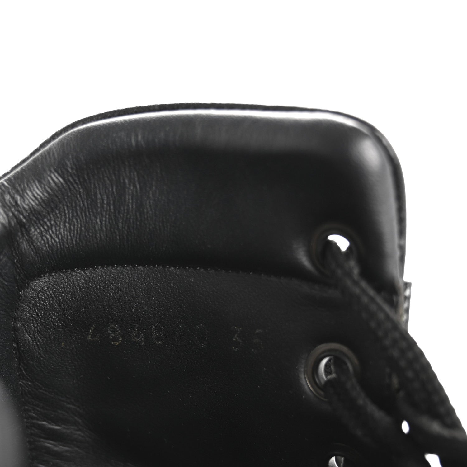 Calfskin William Double-Laced Boot 35 Black