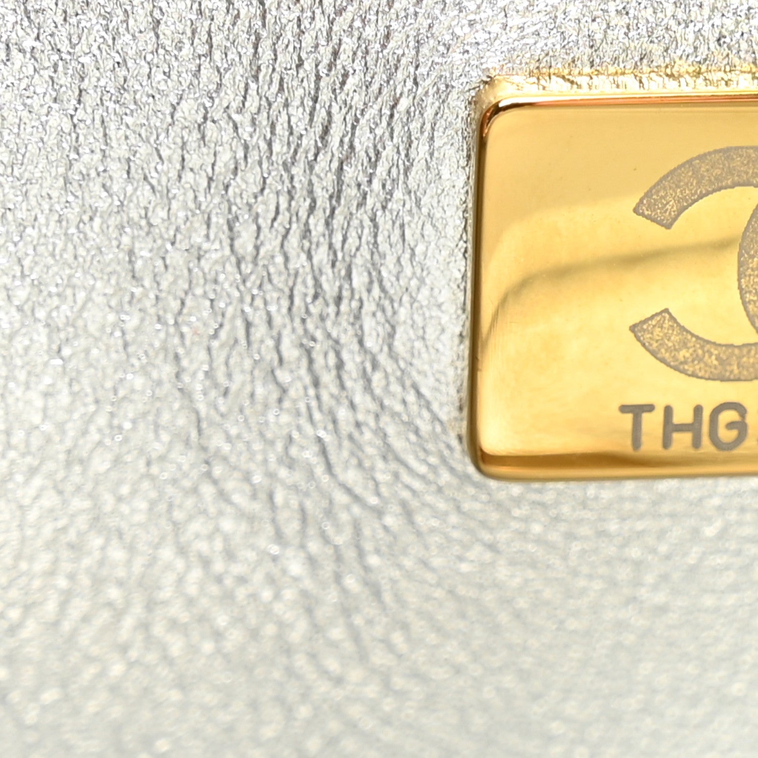 Metallic Lambskin Walk Of Fame Bag Silver