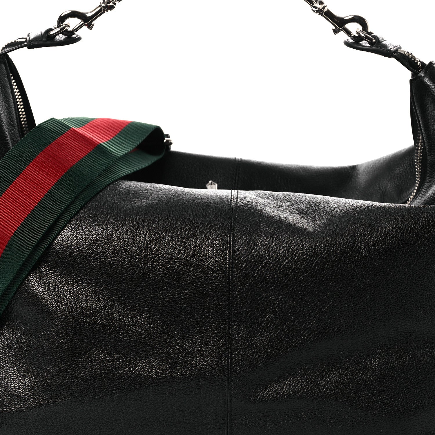 Grained Calfskin Medium Brea Crossbody Bag Black