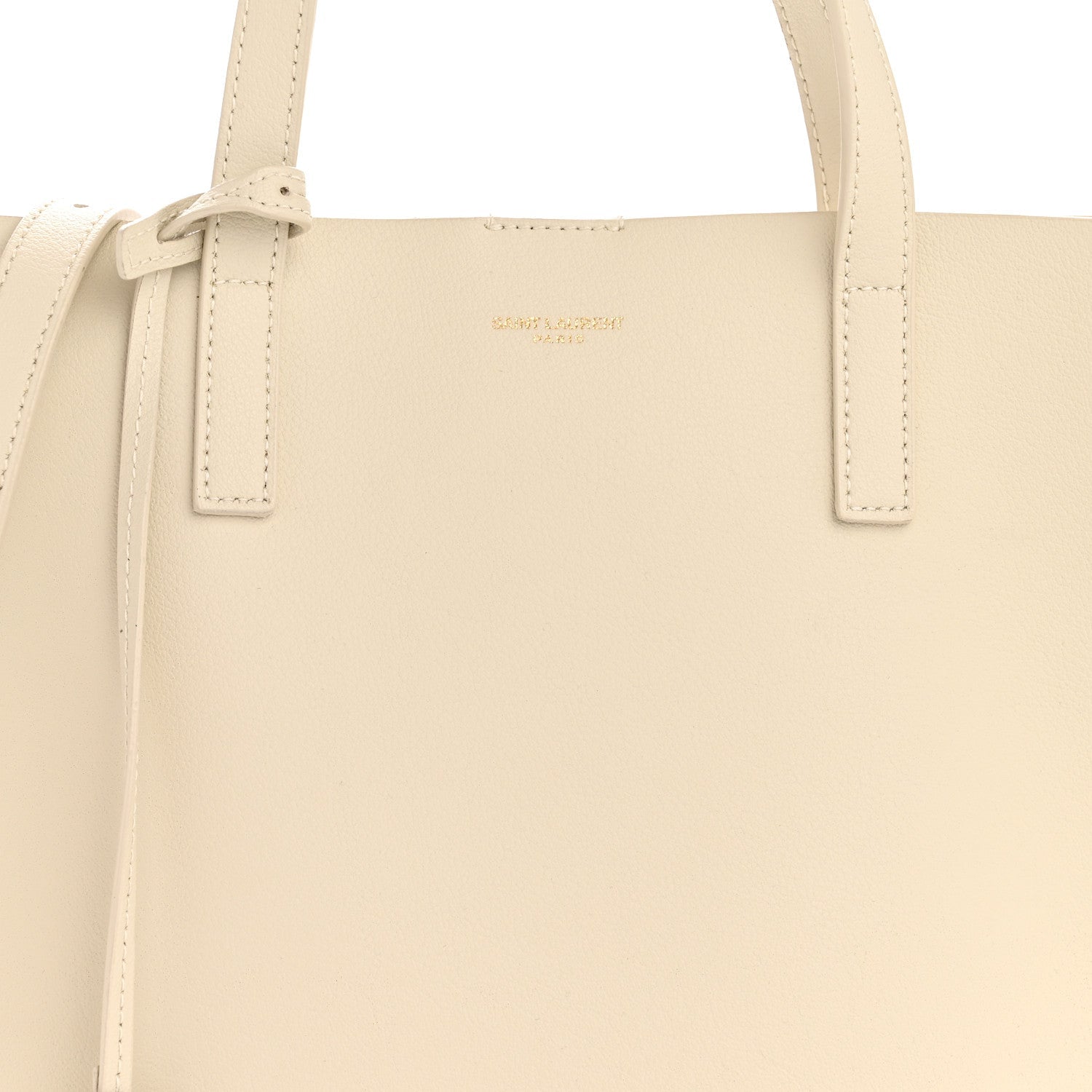 Calfskin North South Shopping Tote Crema Soft