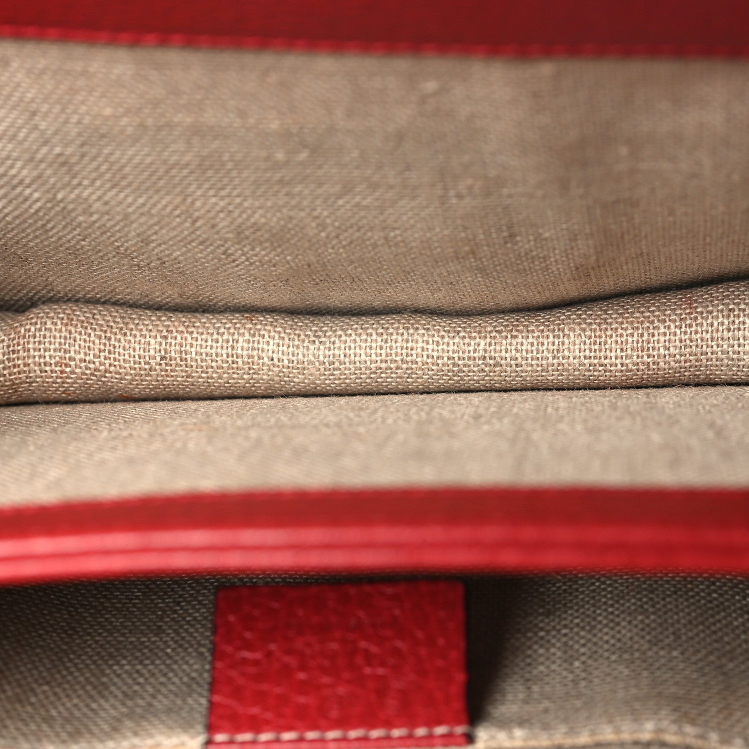 Dollar Calfskin Small Interlocking G Shoulder Bag Red