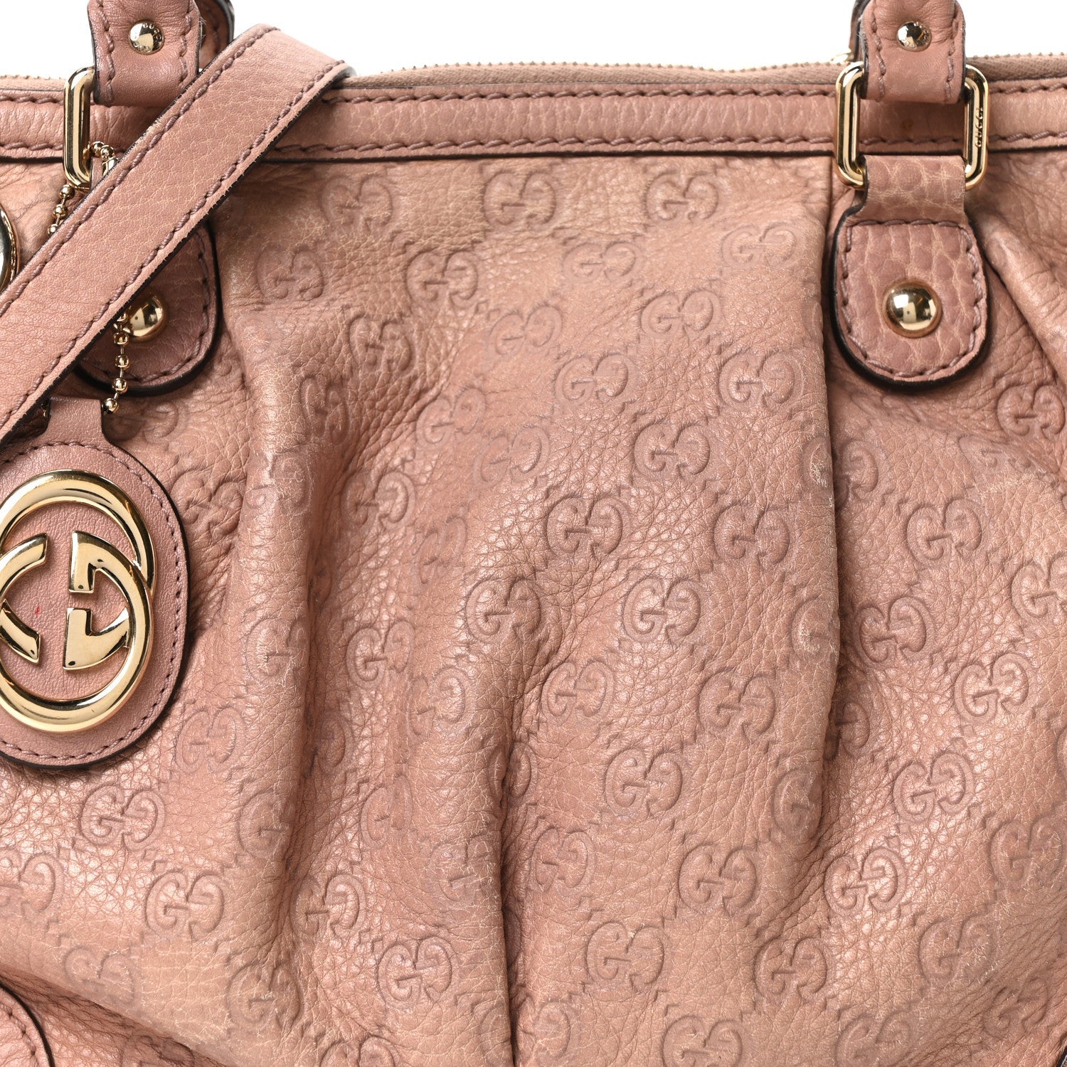 Guccissima Medium Sukey Top Handle Bag Dusty Rose