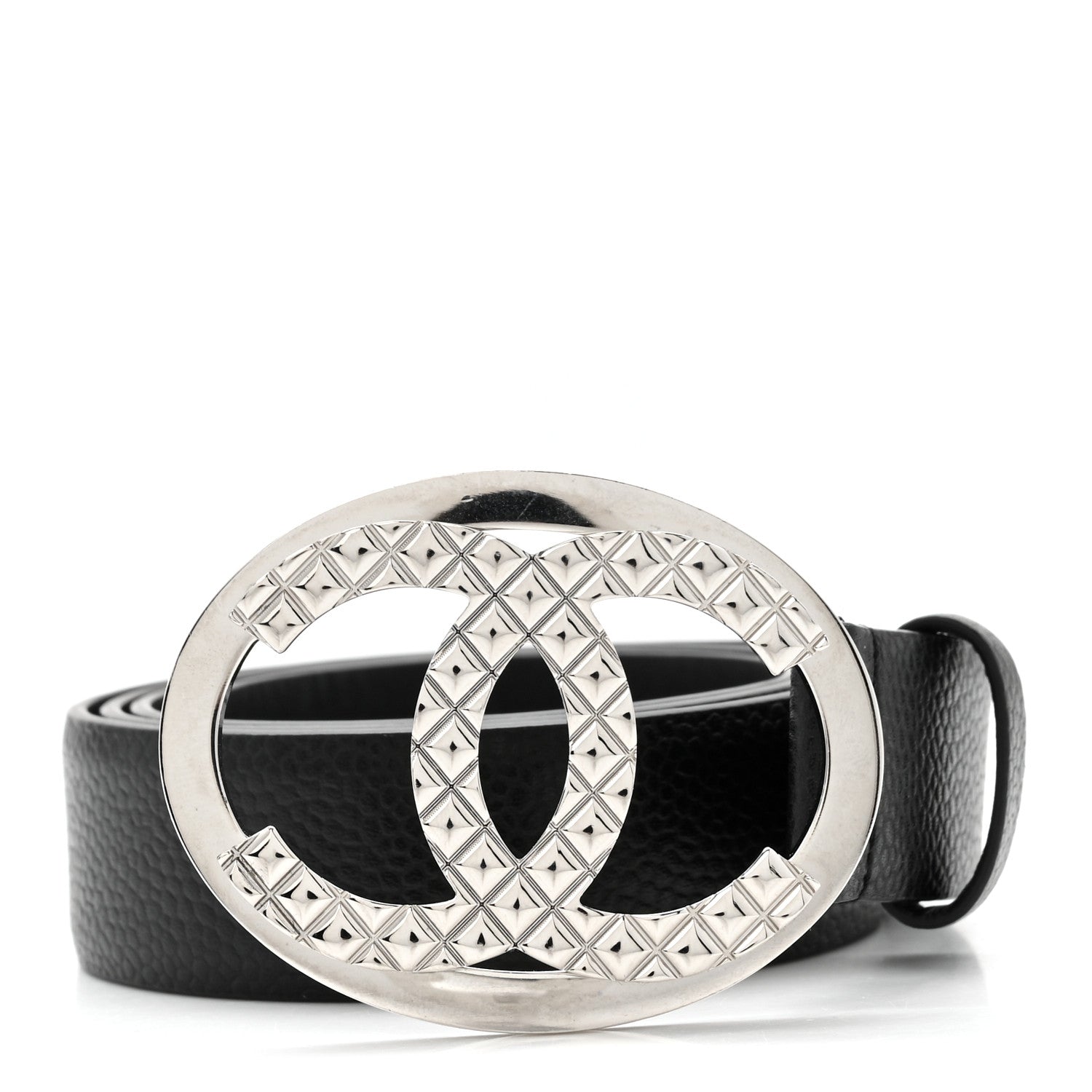 Caviar CC Quilted Belt 80 32 Black