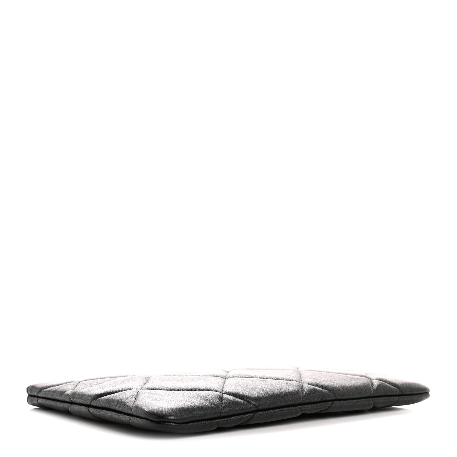 Lambskin Quilted Large Chanel 19 Cosmetic Case Black