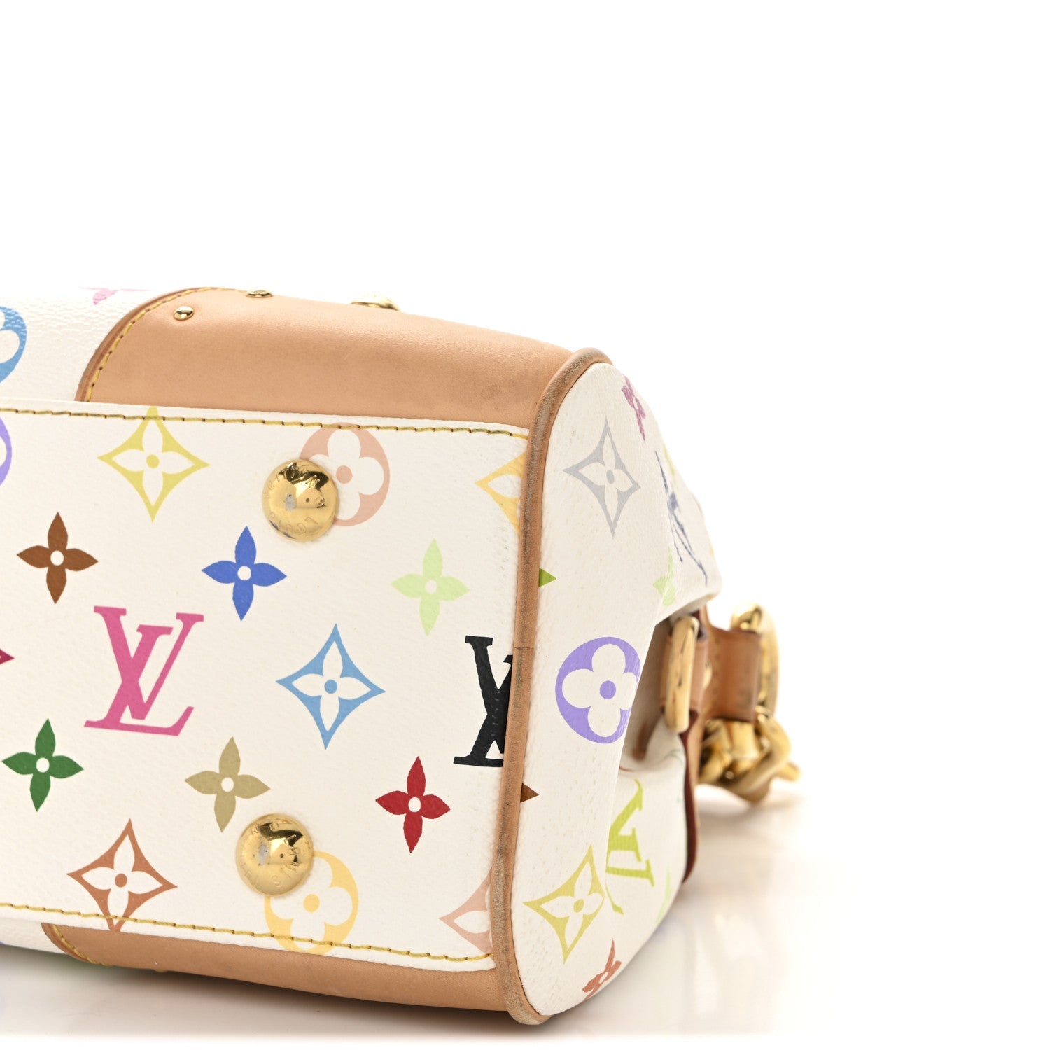Monogram Multicolor Beverly MM White