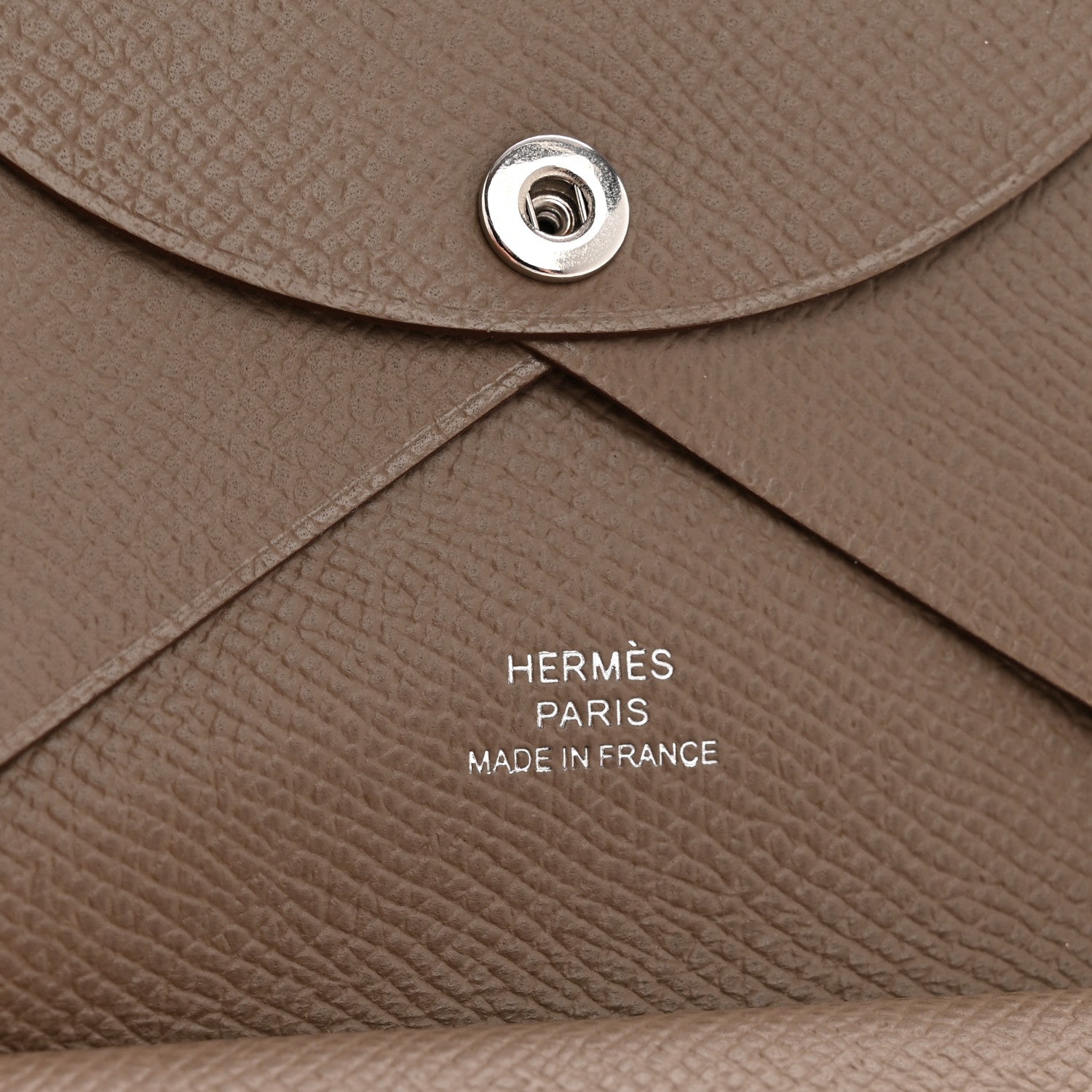 Epsom Calvi Duo Card Case Etoupe