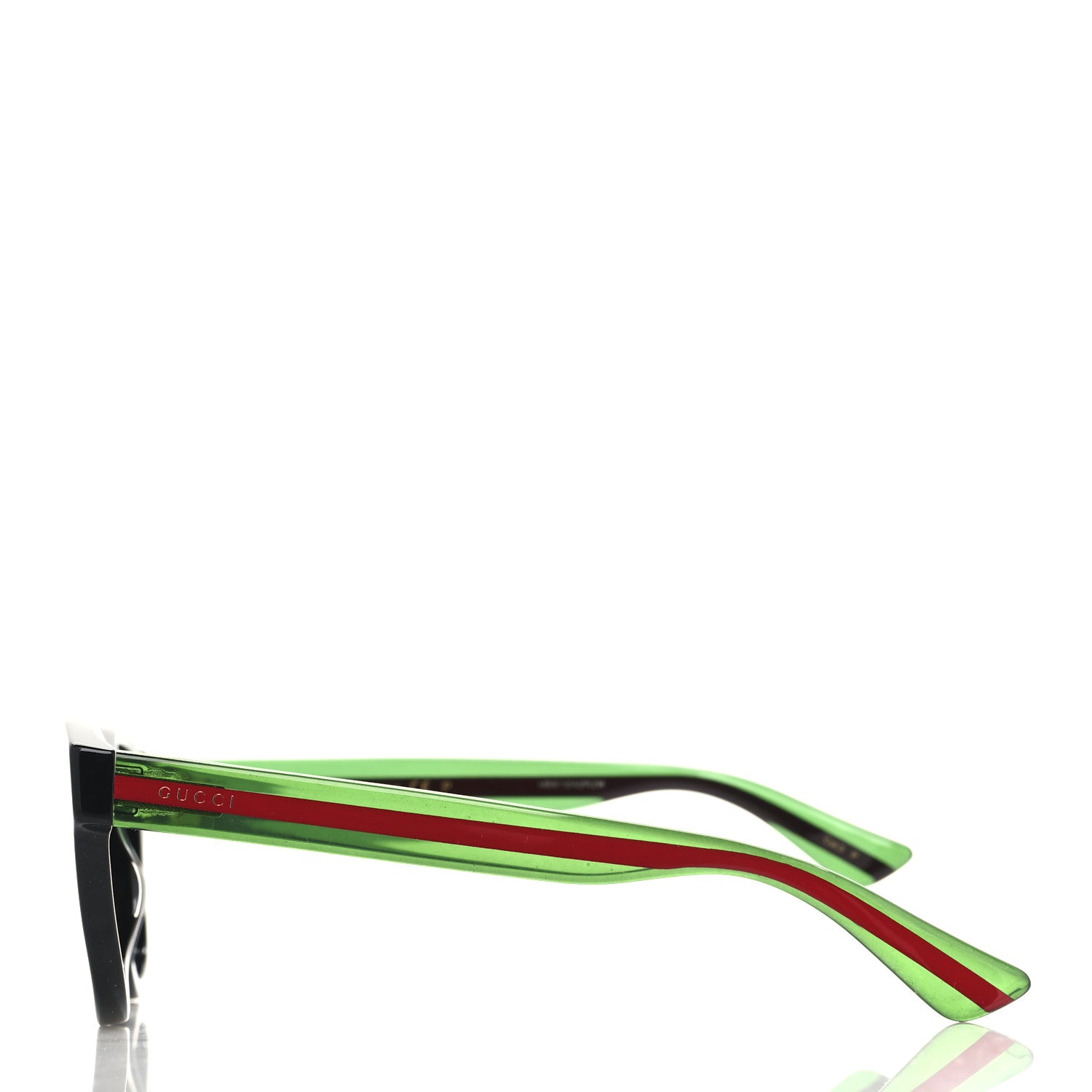 Acetate Web Sunglasses GG 0003S Black Green