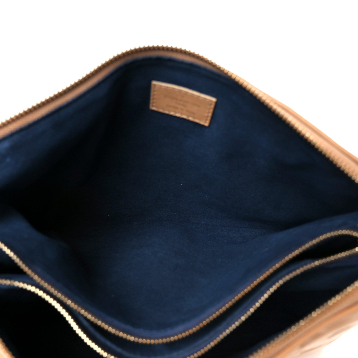 Lambskin Embossed Monogram Coussin PM Camel