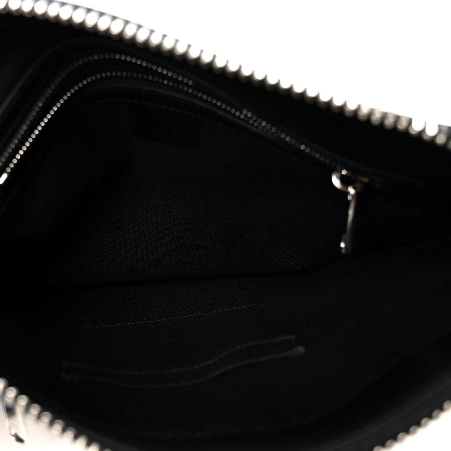GG Supreme Monogram Appia Calfskin Web Flat Messenger Bag Black Grey