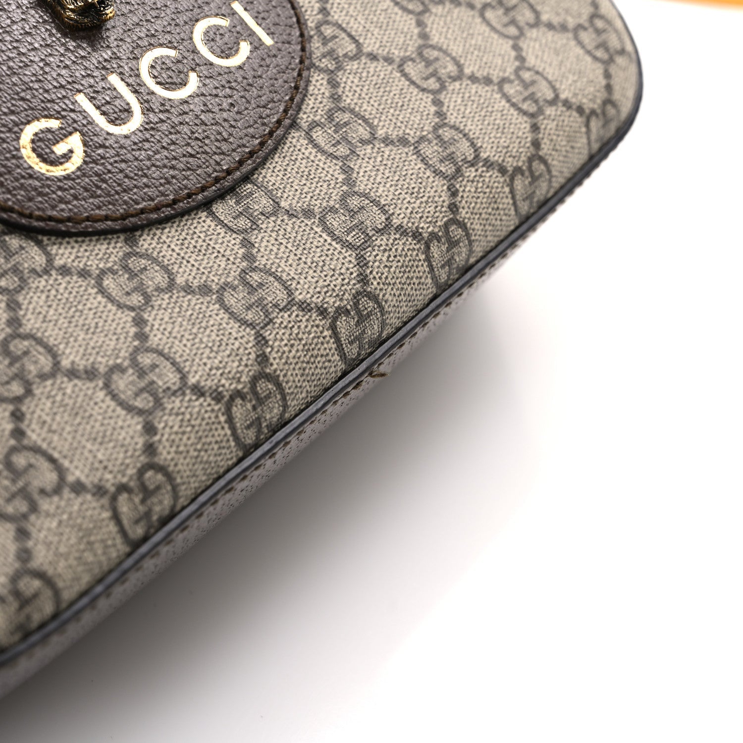 GG Supreme Monogram Web Neo Vintage Shoulder Bag Beige New Acero Crop