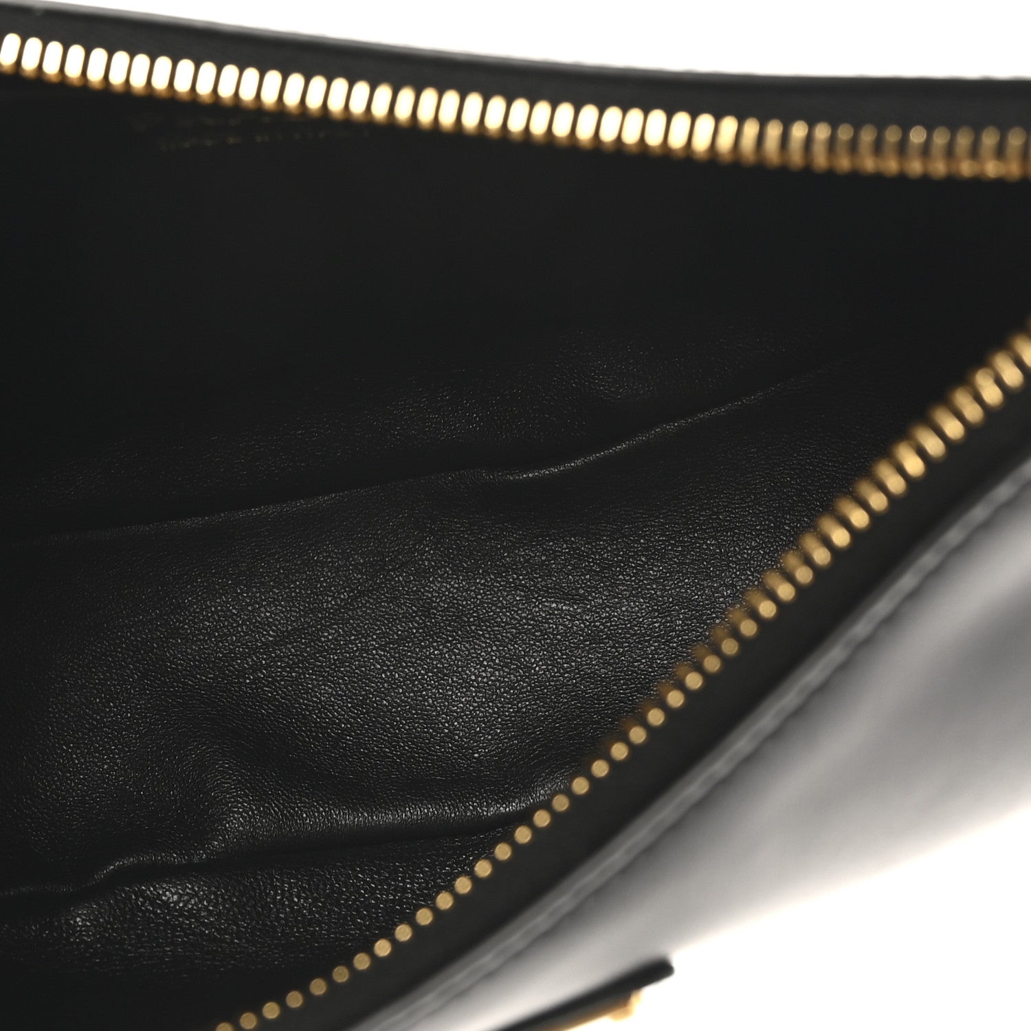 Soft Calfskin Arque Shoulder Bag Black
