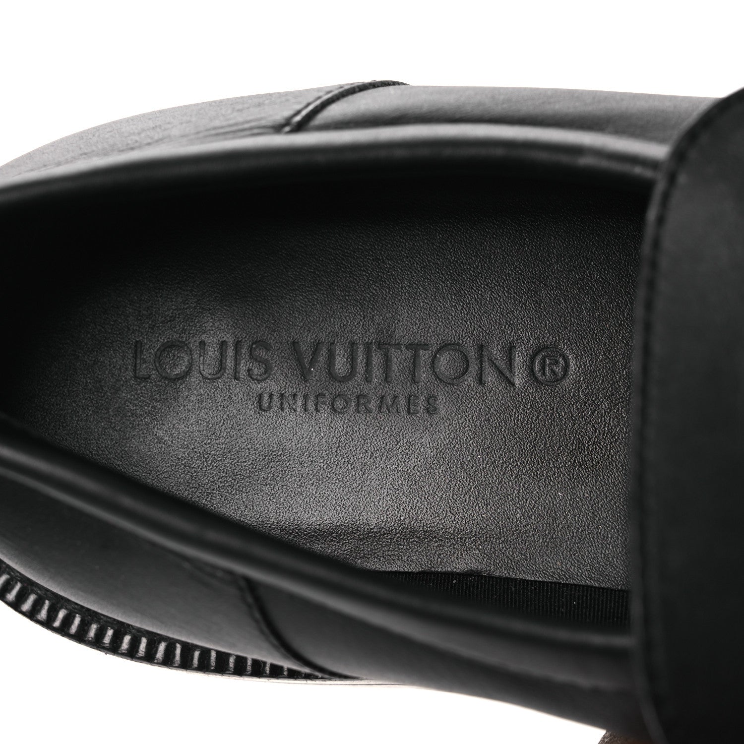 Calfskin Oversized Chain Academy Loafers 39 Black