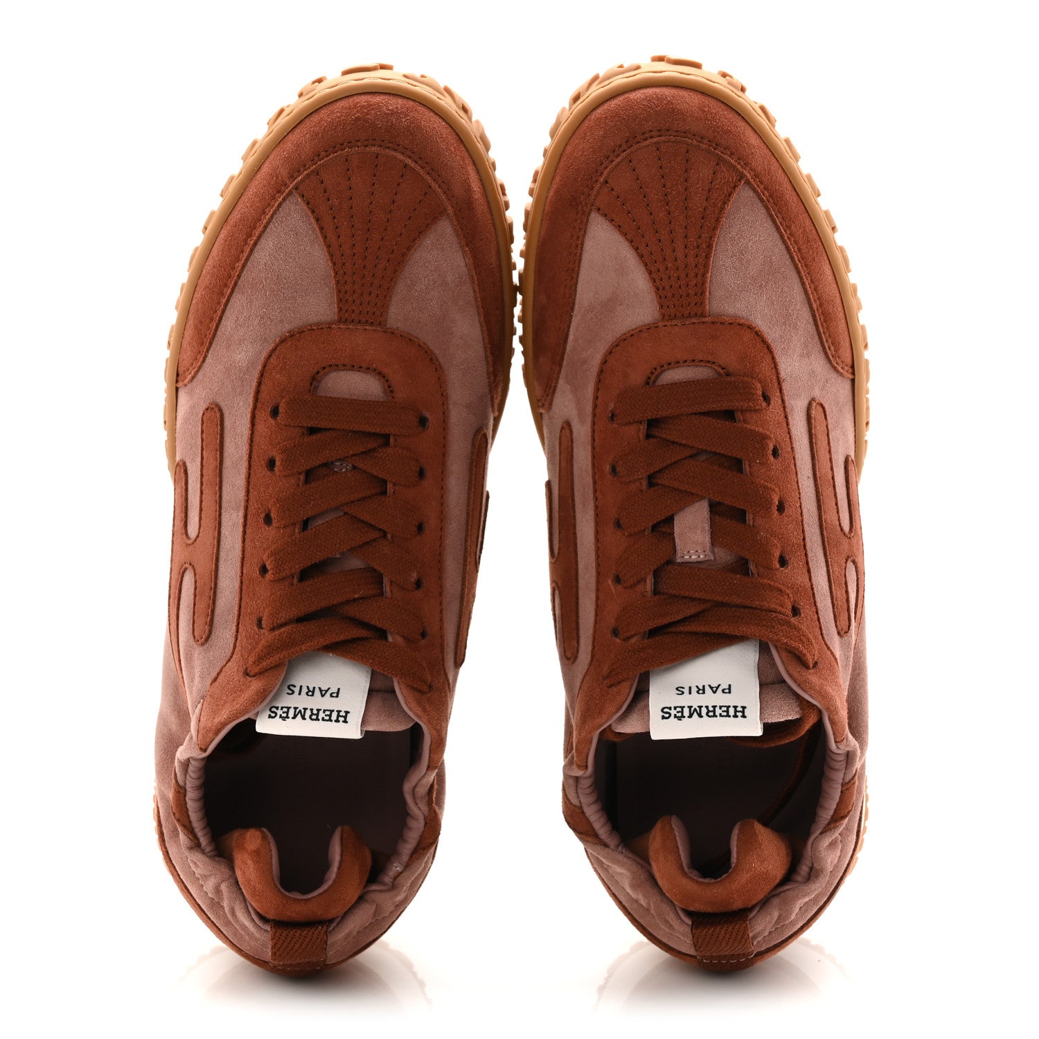 Suede Goatskin Jet Sneakers 36 Rose Antique Rouge Sepia