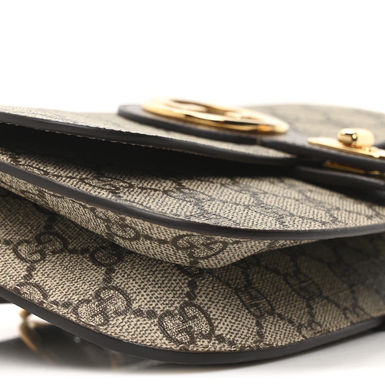 GG Supreme Monogram Textured Dollar Calfskin Blondie Belt Bag Beige Ebony New Acero