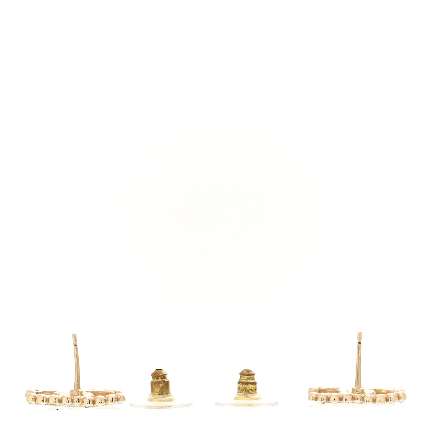 Crystal CC Earrings Gold