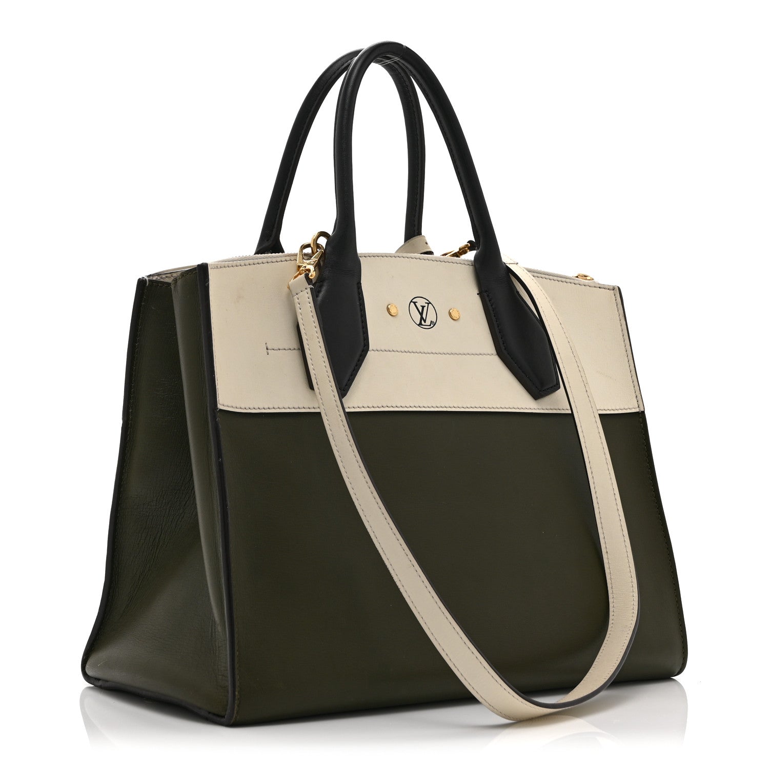 Taurillon City Steamer MM Kaki Creme Black