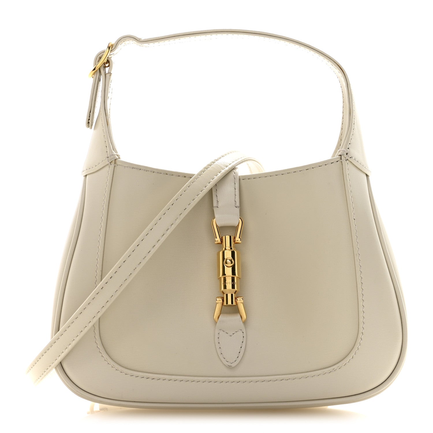 Boarded Dyana Lux Calfskin Mini Jackie 1961 Hobo Mystic White