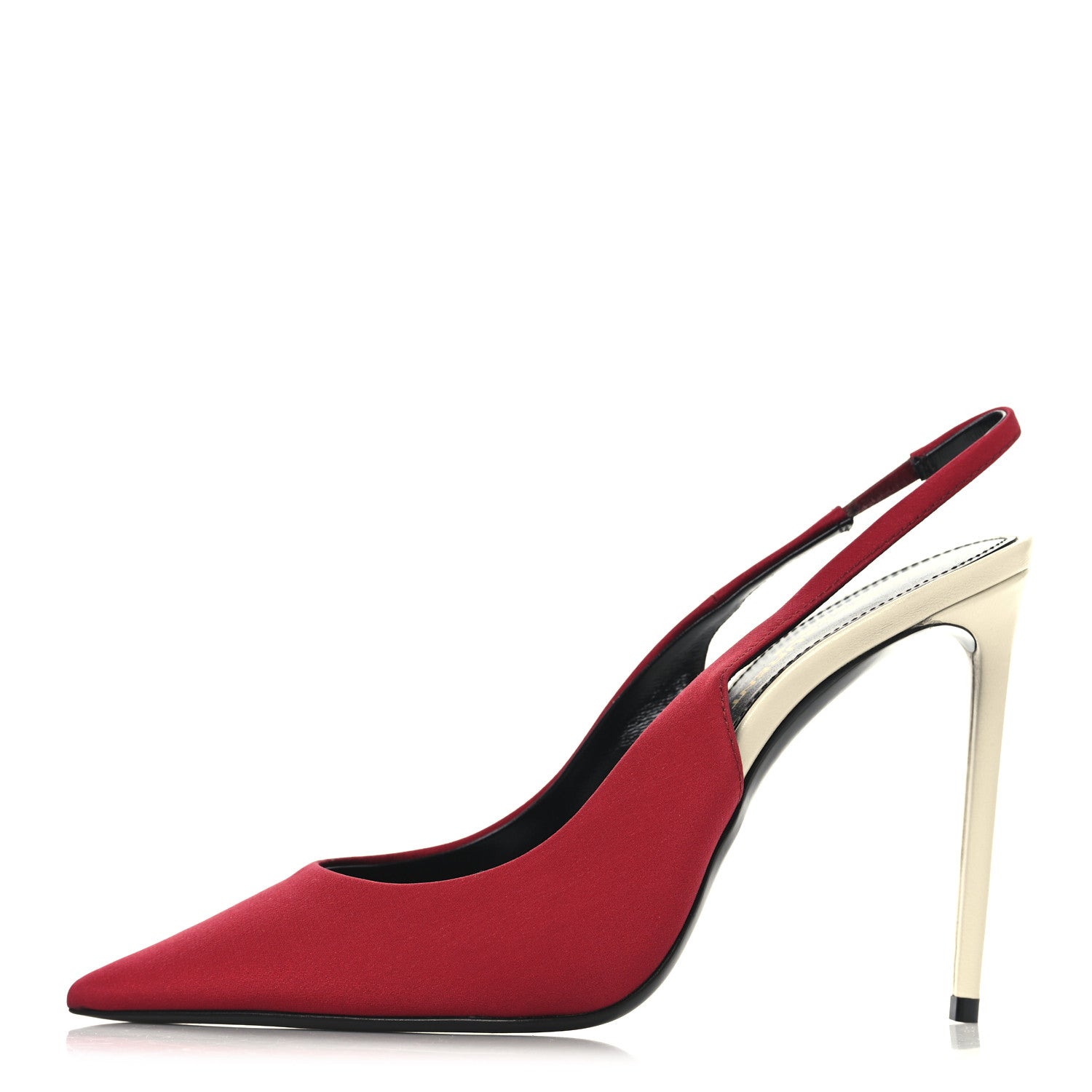 Crepe De Chine Zoe 105 Slingback Pump 38 Deep Red