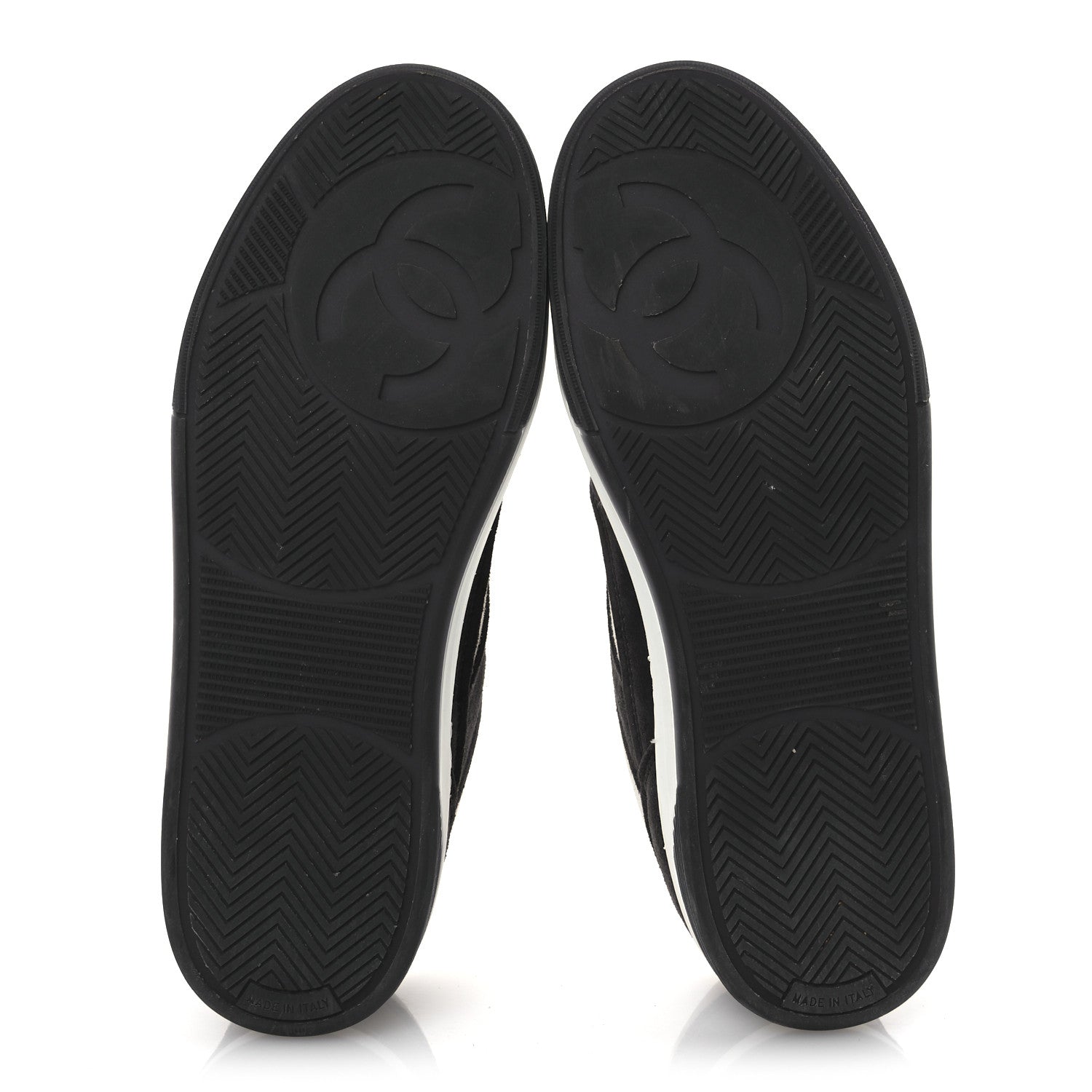 Suede Kidskin Womens CC Sneakers 40.5 Black White