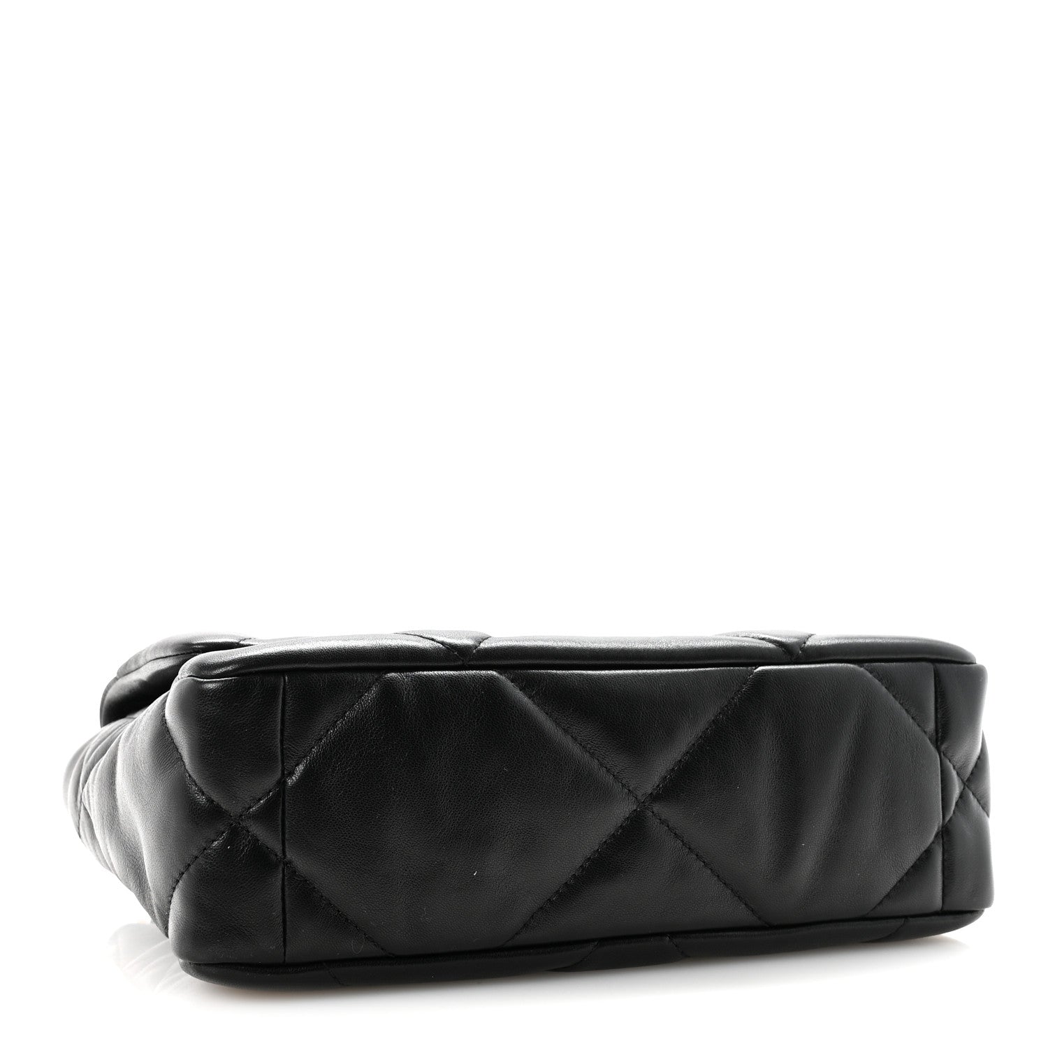 Lambskin Quilted Medium Chanel 19 Flap Black