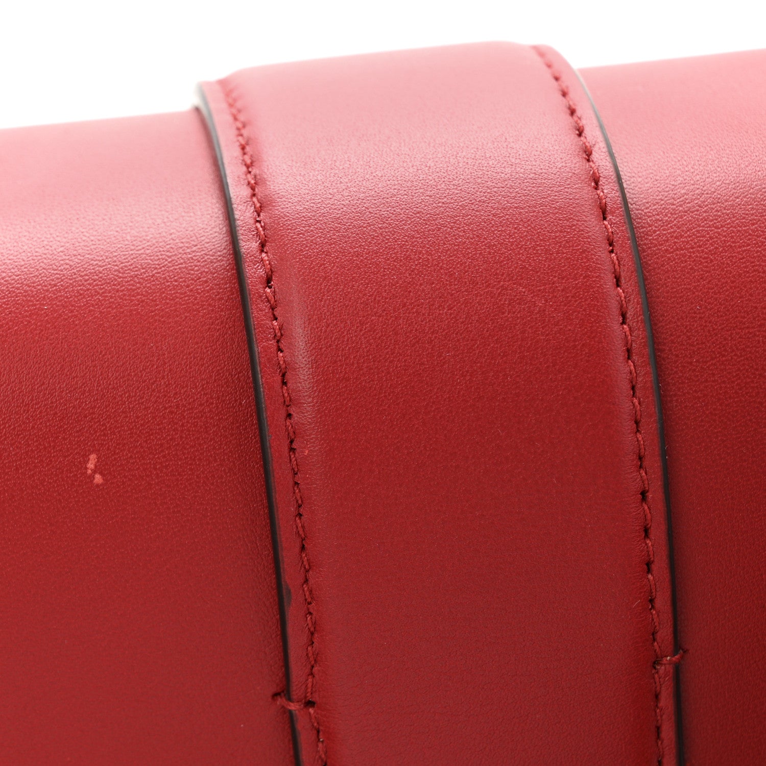 Moon Calfskin Web Medium Dionysus Bamboo Top Handle Bag Hibiscus Red
