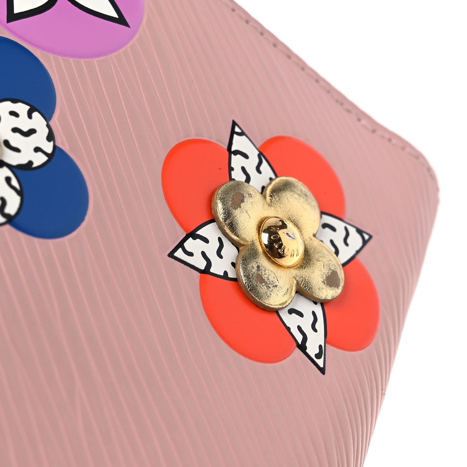 Epi Blooming Flowers Zippy Wallet Rose Ballerine