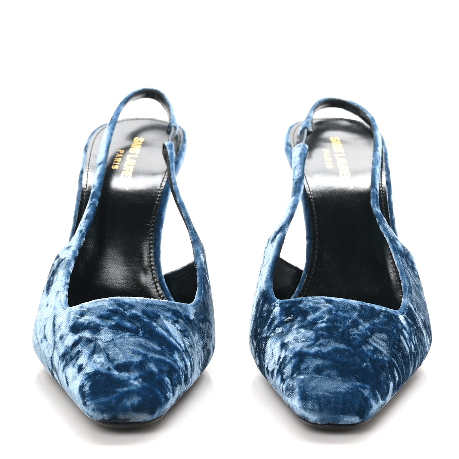 Velluto Mastrop Tom 90 Dream Slingback Pumps 40 Denim