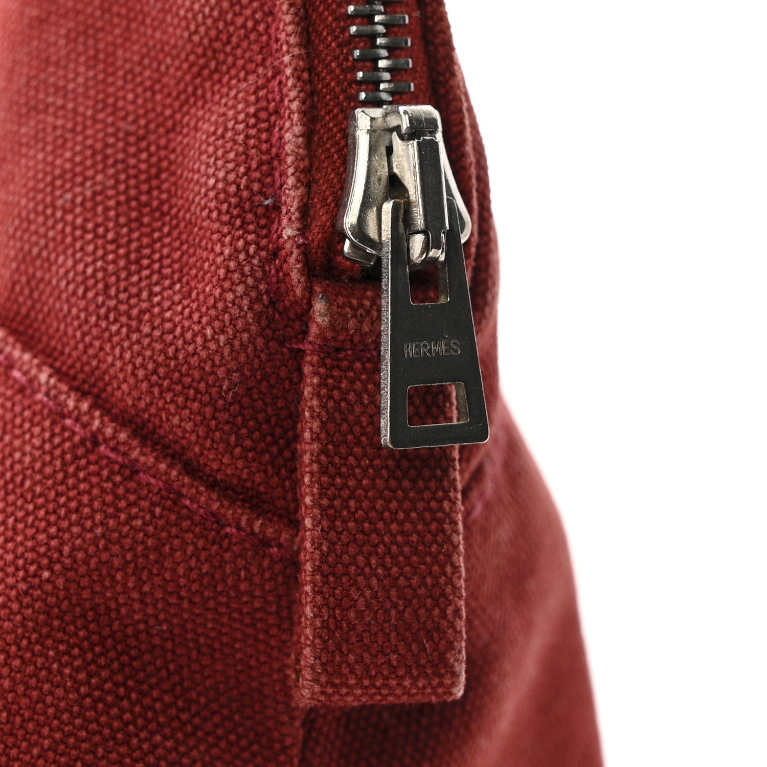 Cotton Bolide Travel Cosmetic Pouch Rouge