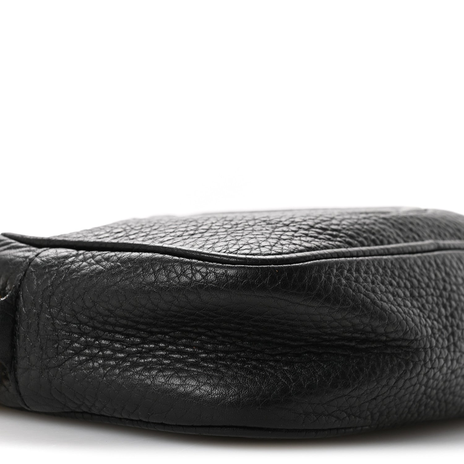 Pebbled Calfskin Mini Soho Disco Bag Black