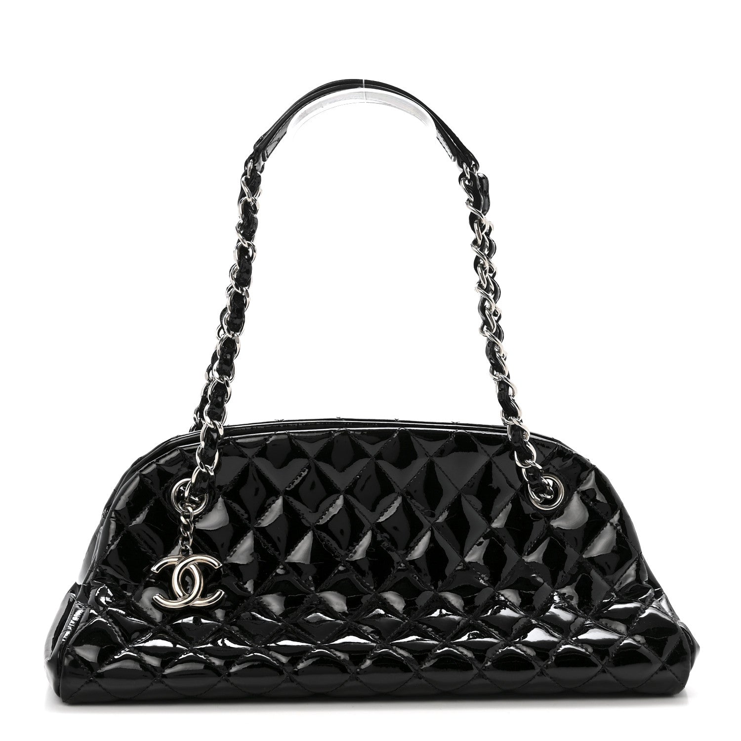 Patent Quilted Medium Just Mademoiselle Black