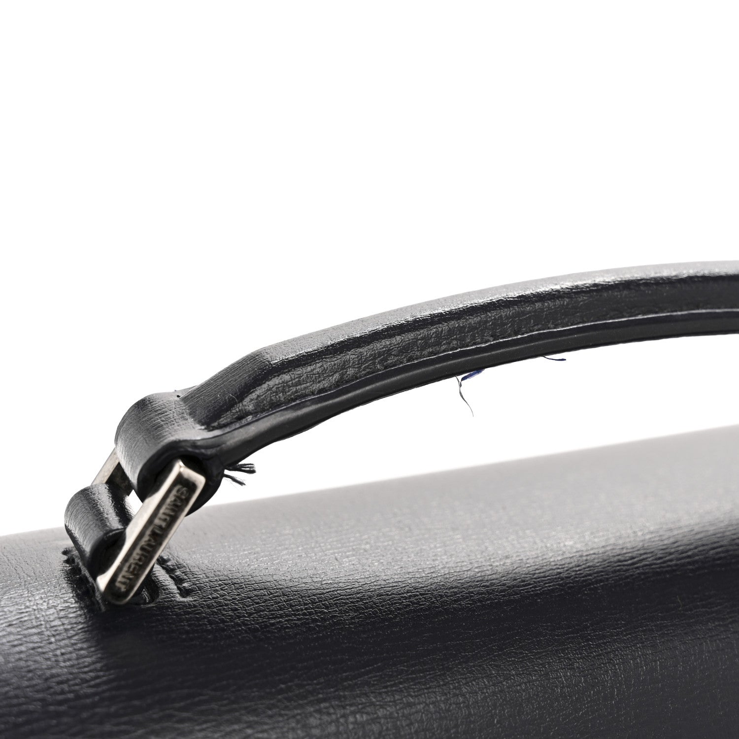 Calfskin Medium Bellechasse Satchel Deep Marine