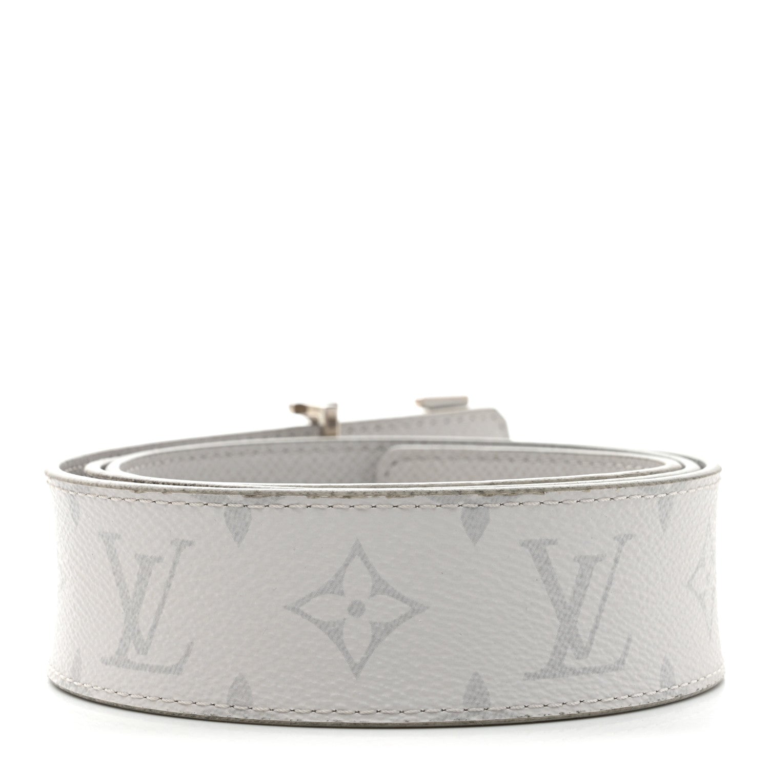 Taiga Monogram 40mm LV Initiales Belt 95 38 White