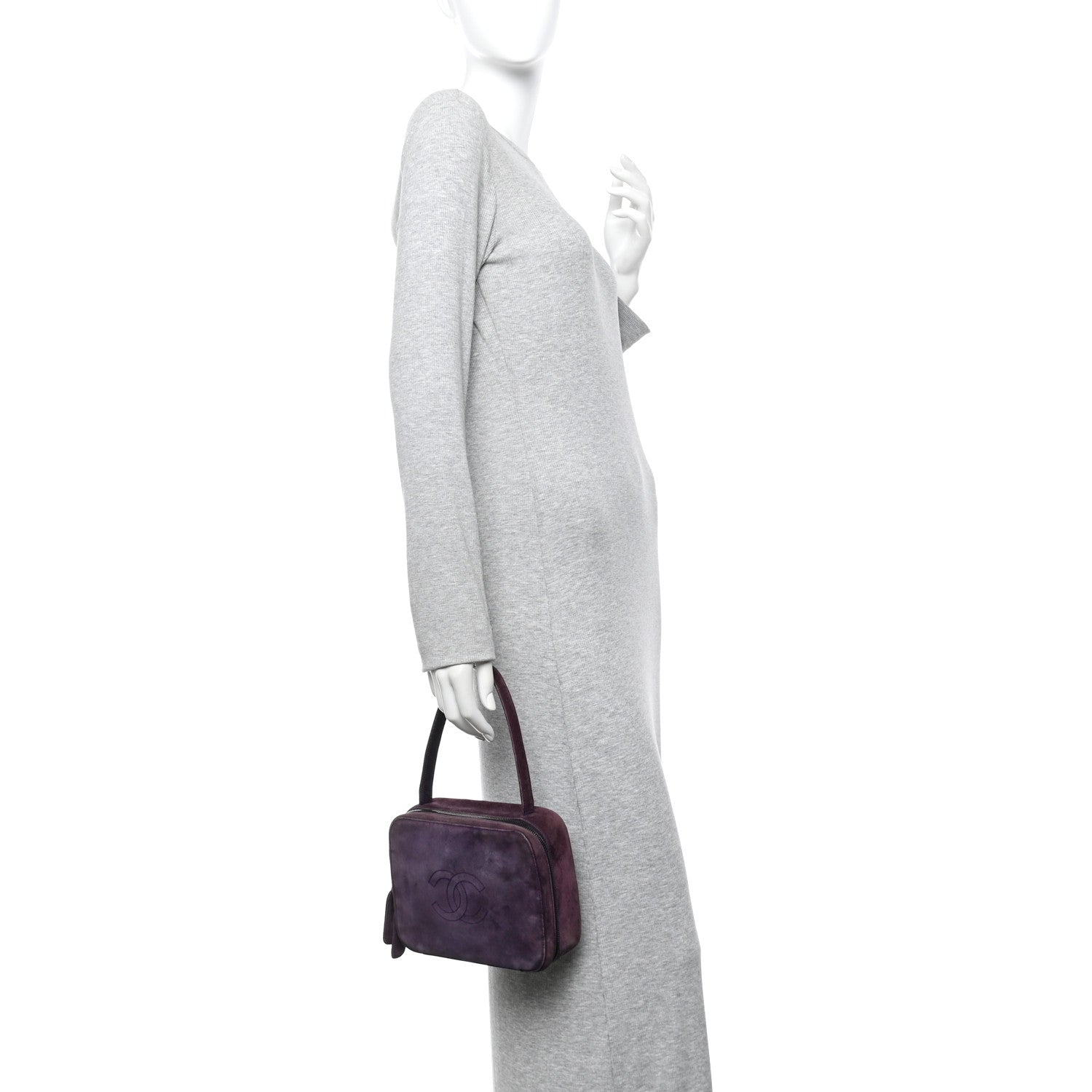Suede CC Handbag Purple
