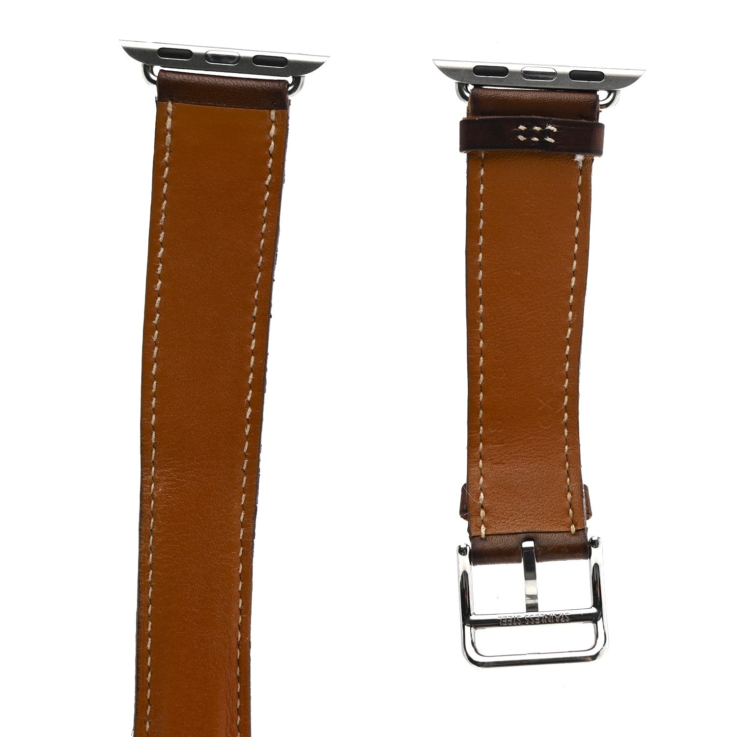 Barenia 34mm Apple Watch Double Tour Band Fauve