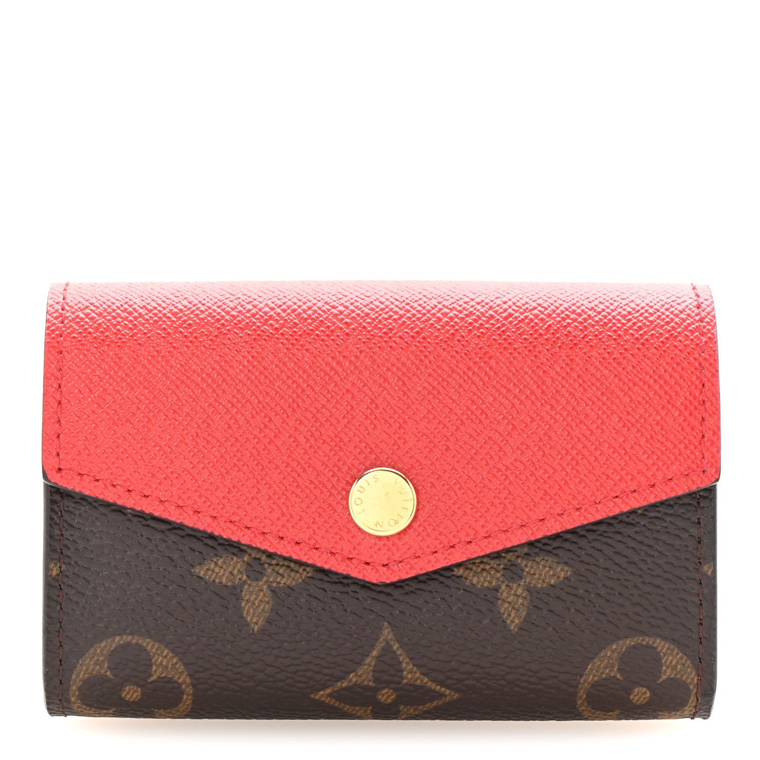 Monogram Sarah Multicartes Coquelicot