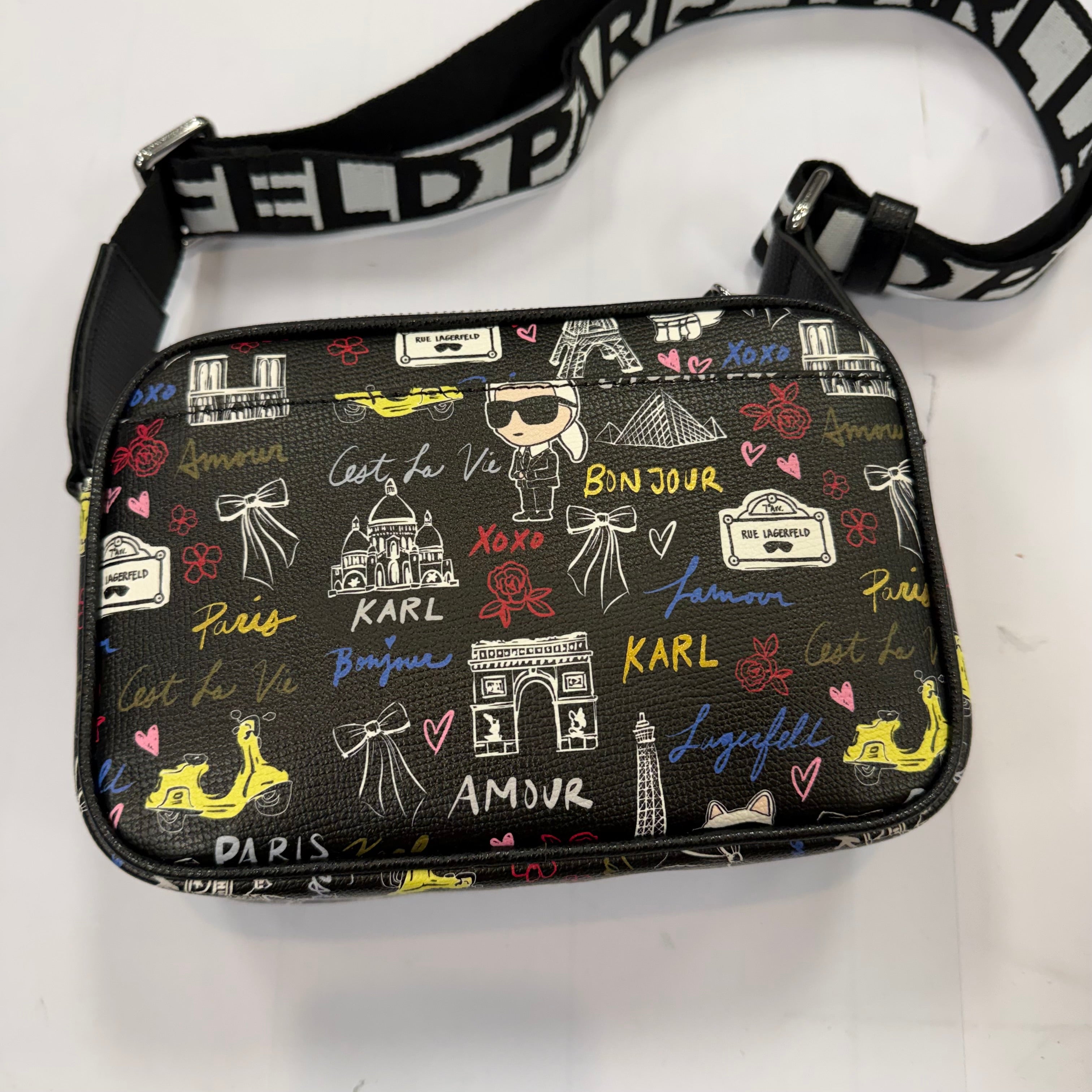 Crossbody Designer By Karl Lagerfeld, Size: Medium