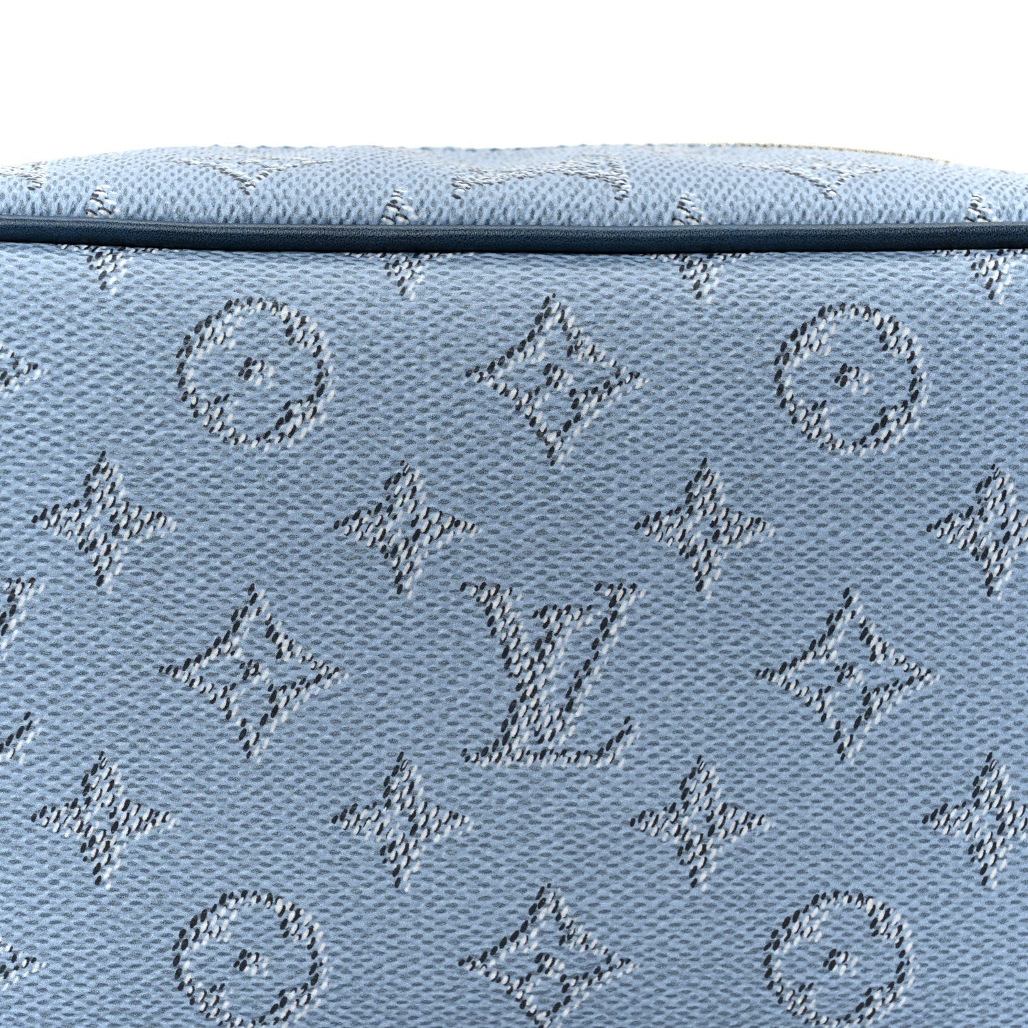 Monogram Heritage Locker Dopp Kit Toilet Pouch Blue